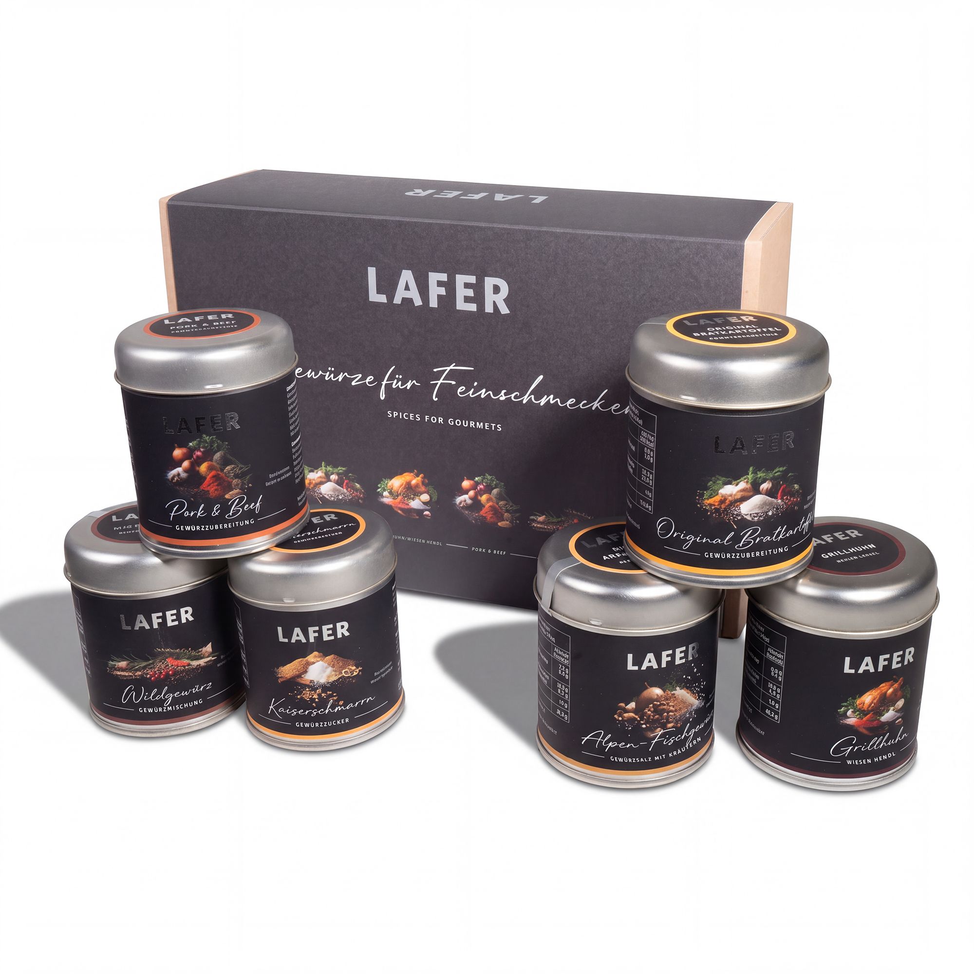  LAFER Gewürze Geschenkbox 6 versch. Sorten Inhalt: 390 g