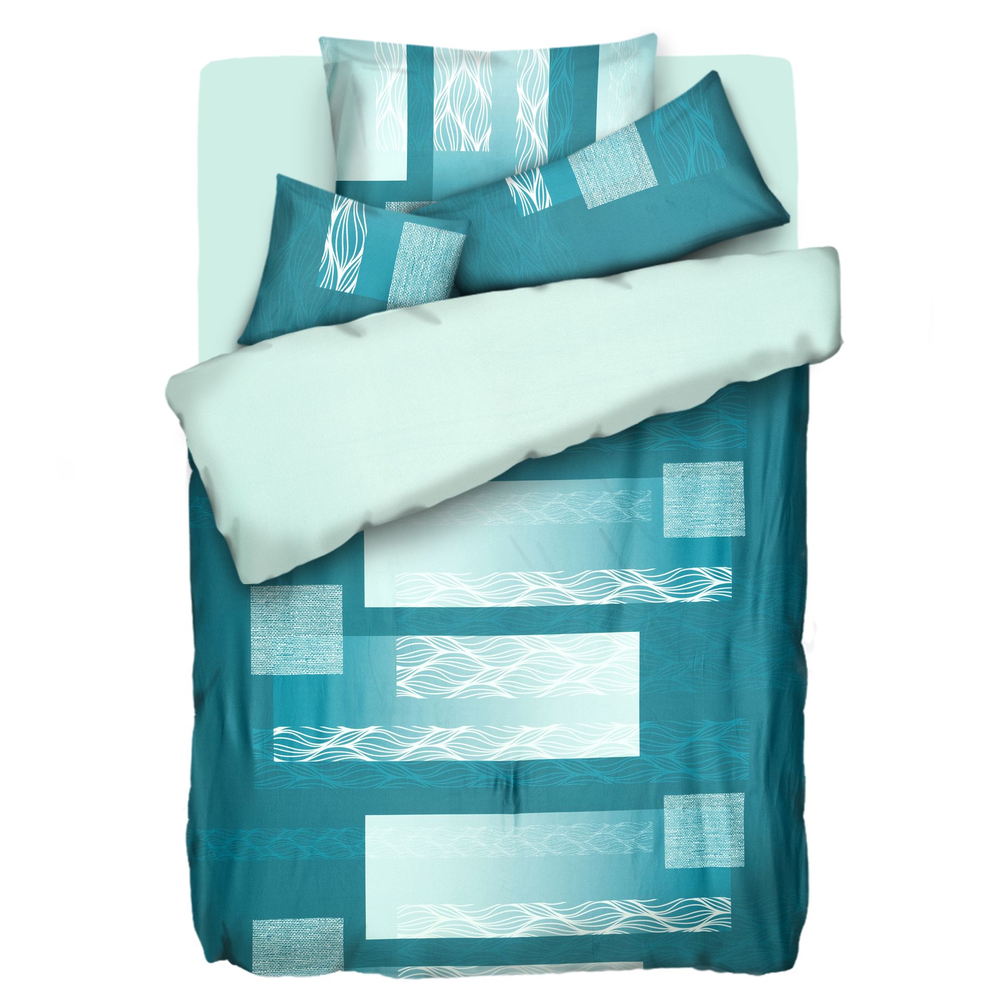 WINTERENGEL Wendebettwäsche Mustermix Mikrofaser Flanell Einzelbett, 5tlg.