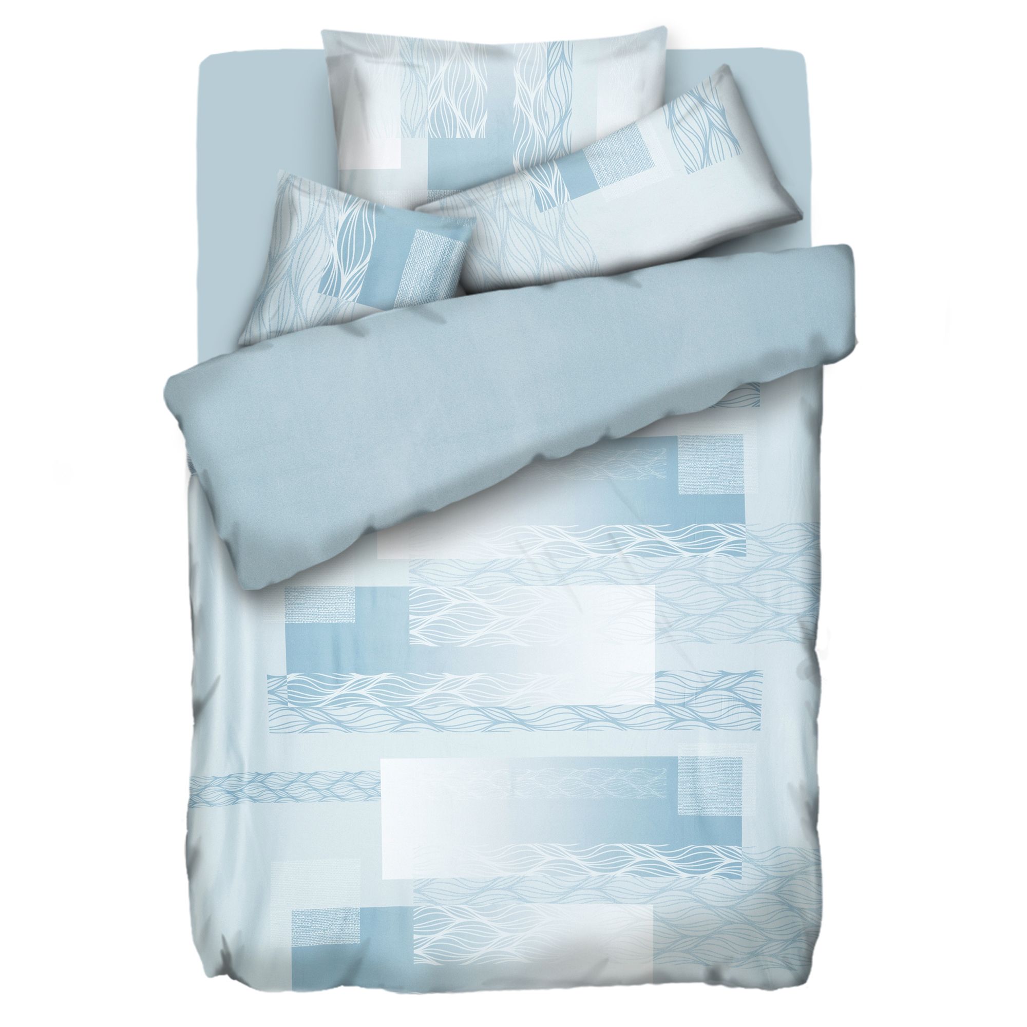 WINTERENGEL Wendebettwäsche Mustermix Mikrofaser Flanell Einzelbett, 5tlg.