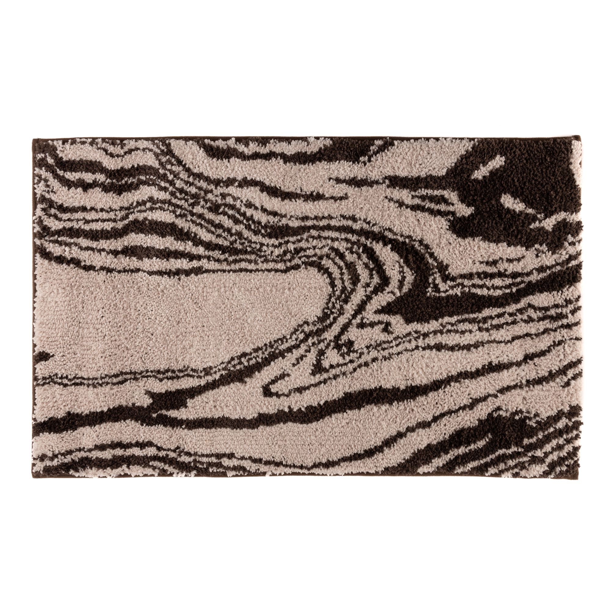 BADIZIO Softdry Badvorleger Marmor-Design MF Kuschelplüsch waschbar, ca. 50x80cm