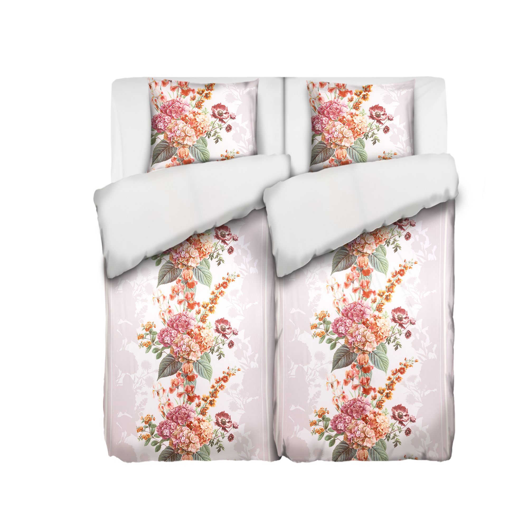 JERYMOOD Wendebettwäsche Blumenstraußgrafik Mikrofaser Jersey Doppelbett, 6tlg.