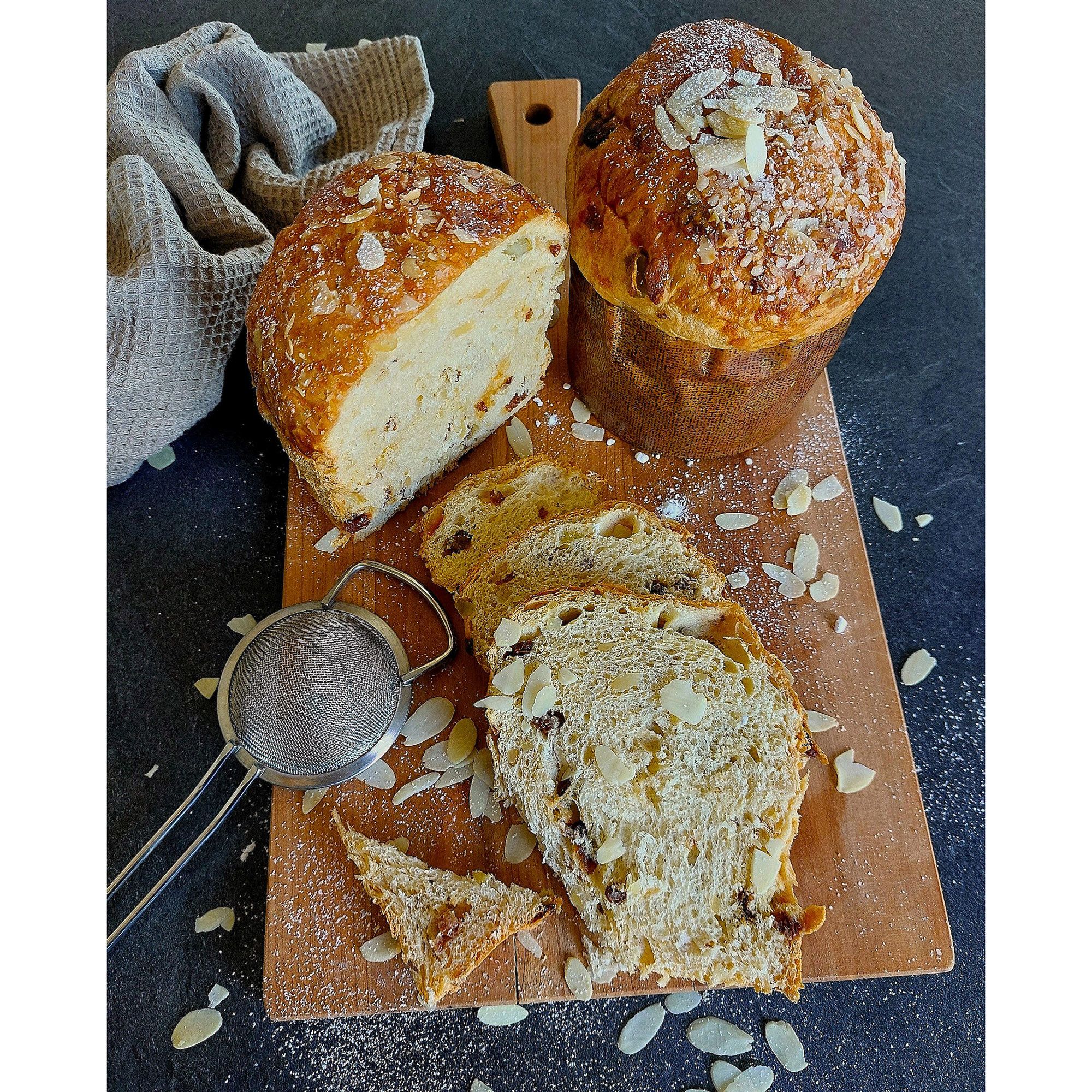 BÄCKEREI DREHER Sonntagsbrot fein-süßes Hefegebäck mit Mandeln & Rosinen Inhalt 2x 360g