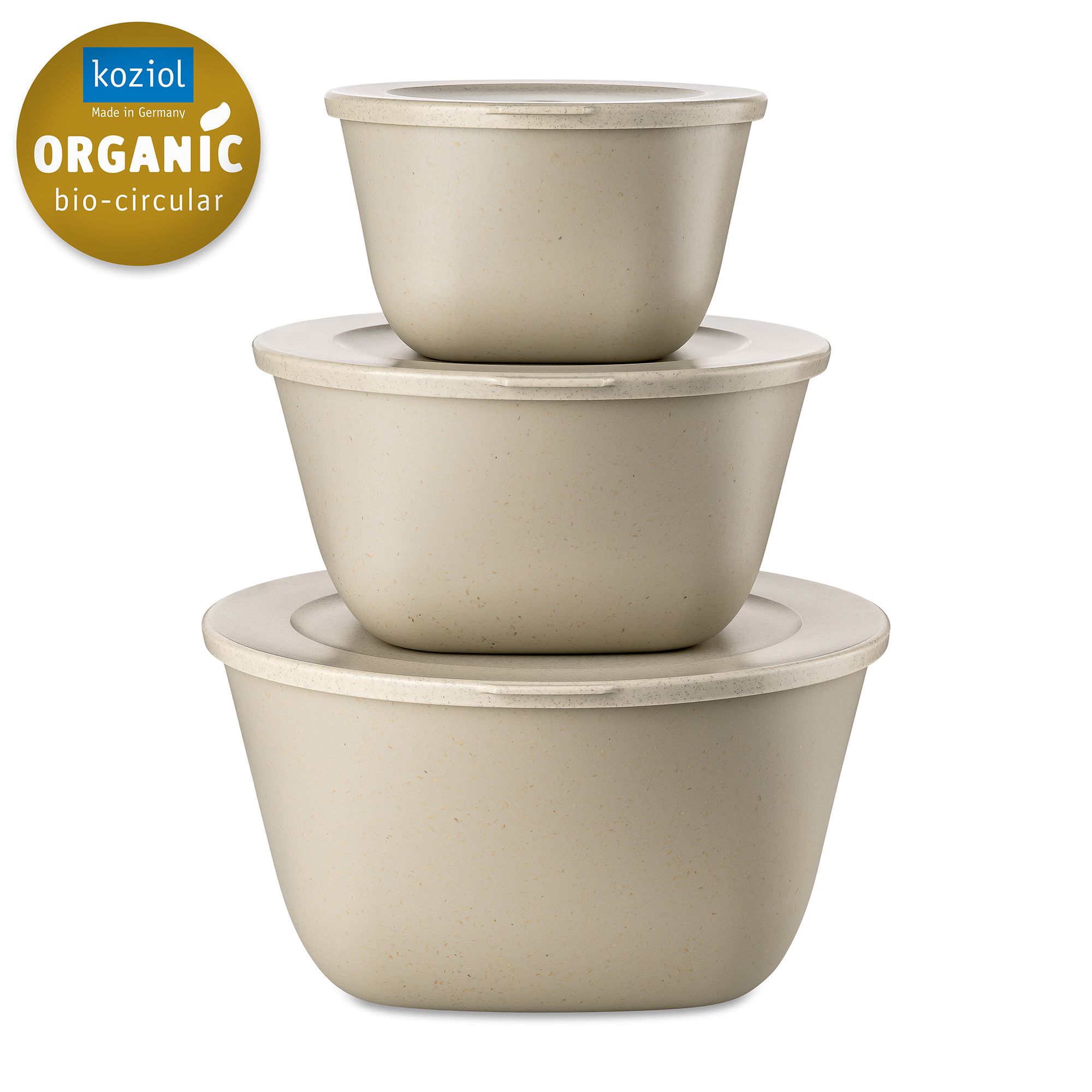 KOZIOL Frischhaltedosen-Set STOCKHOLM CONNECT BOX 1l-4l, 3tlg.