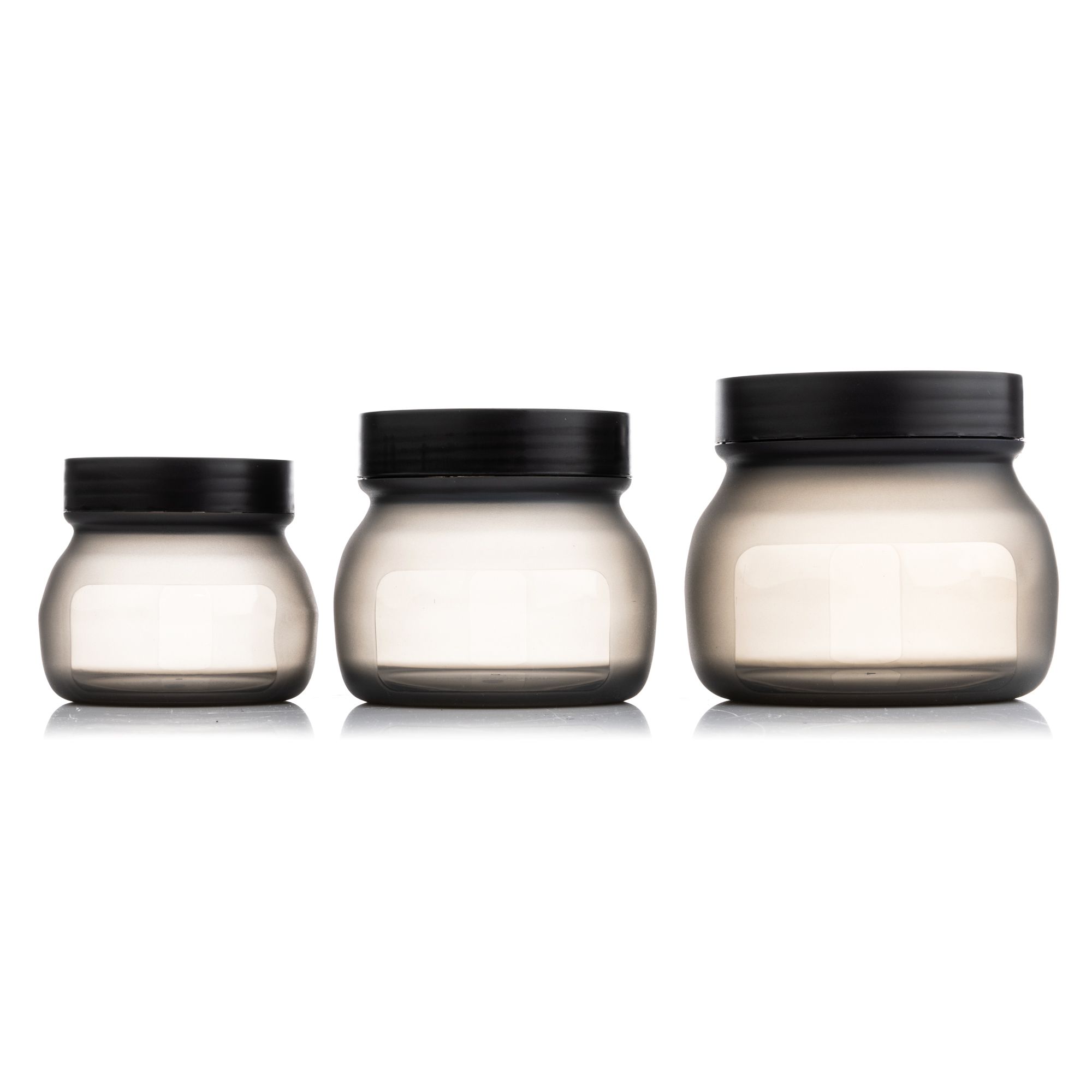 COOK'S ESSENTIALS Flexible Behälter aus Silikon 3 tlg. Set mit Deckel 380ml, 600ml, 1000ml