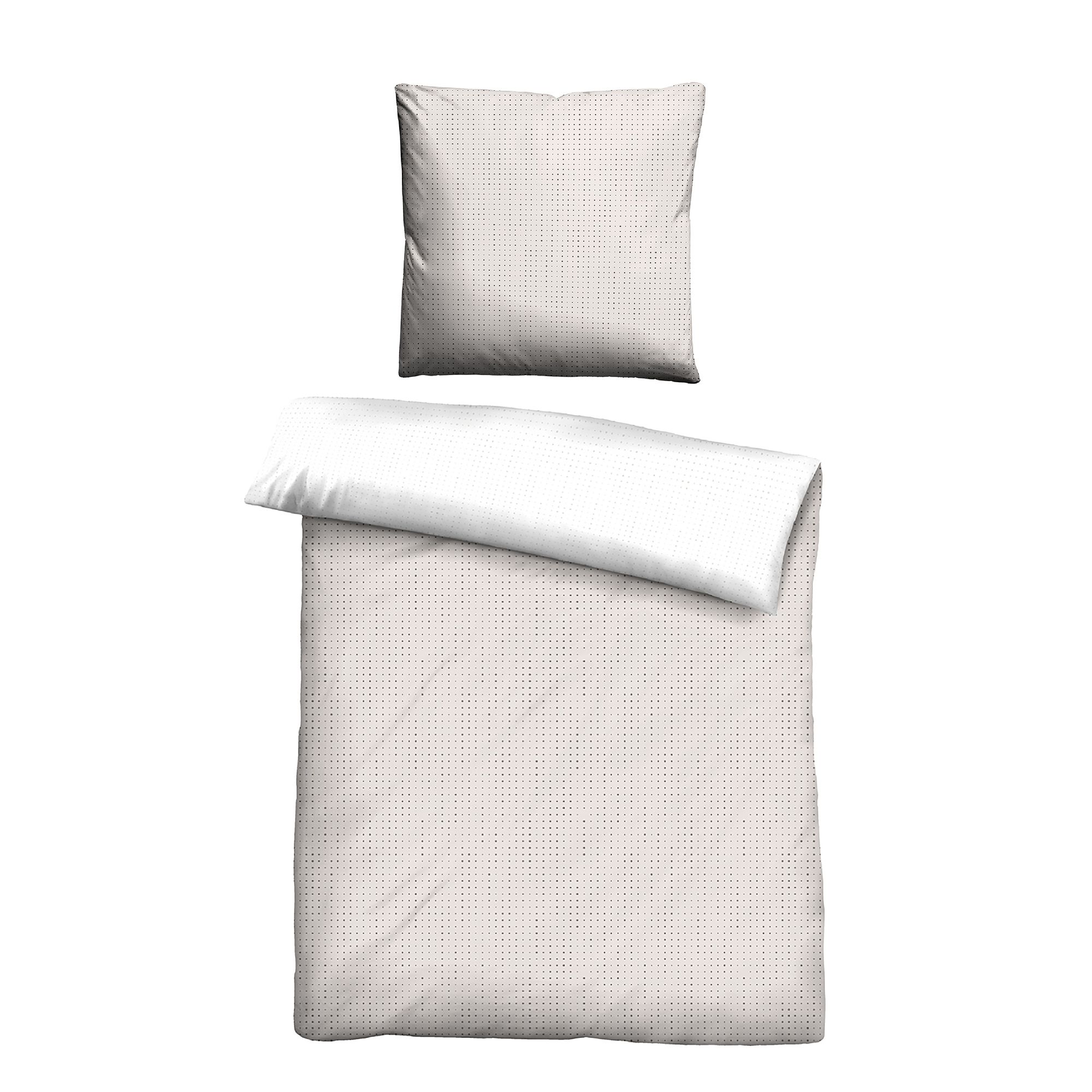 biberna® Wendebettwäsche Punkte Mako-Satin Einzelbett