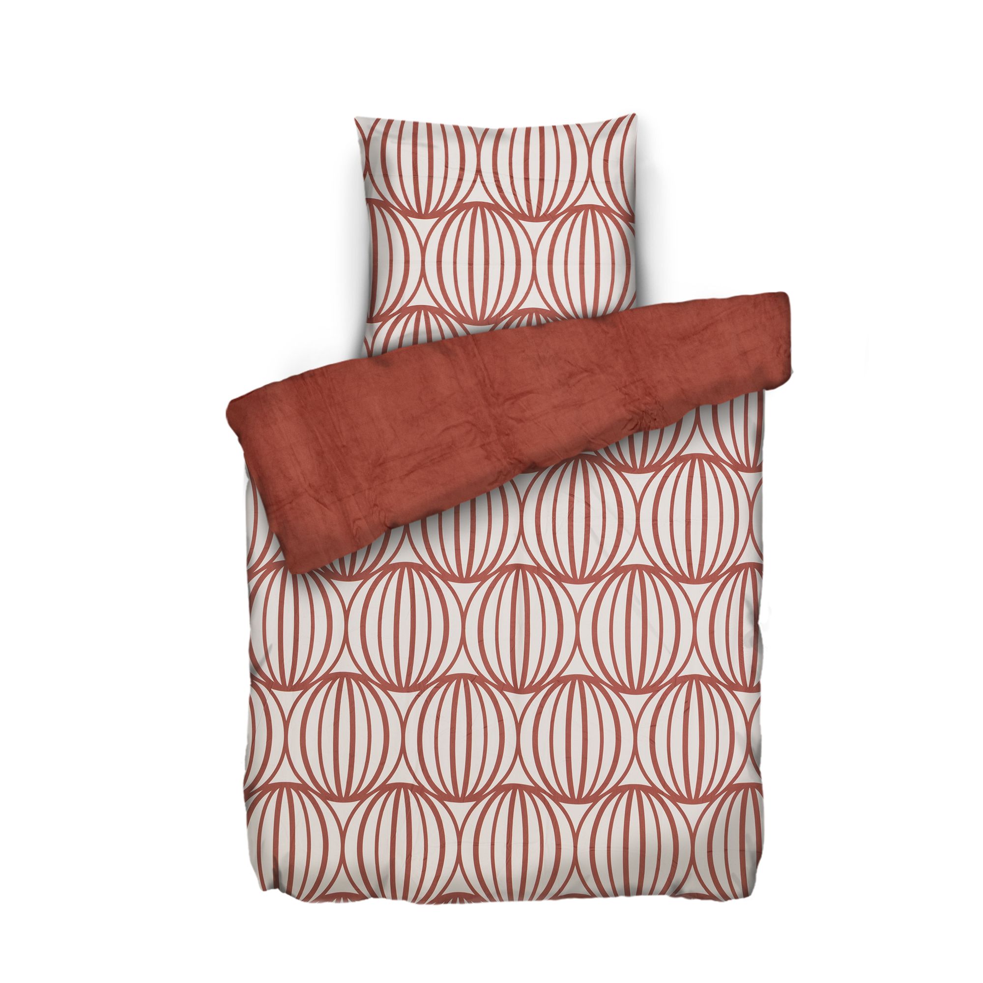 NICKYMOOD Wendebettwäsche ovales Design Mikrofaser Nicky Einzelbett, 2tlg.