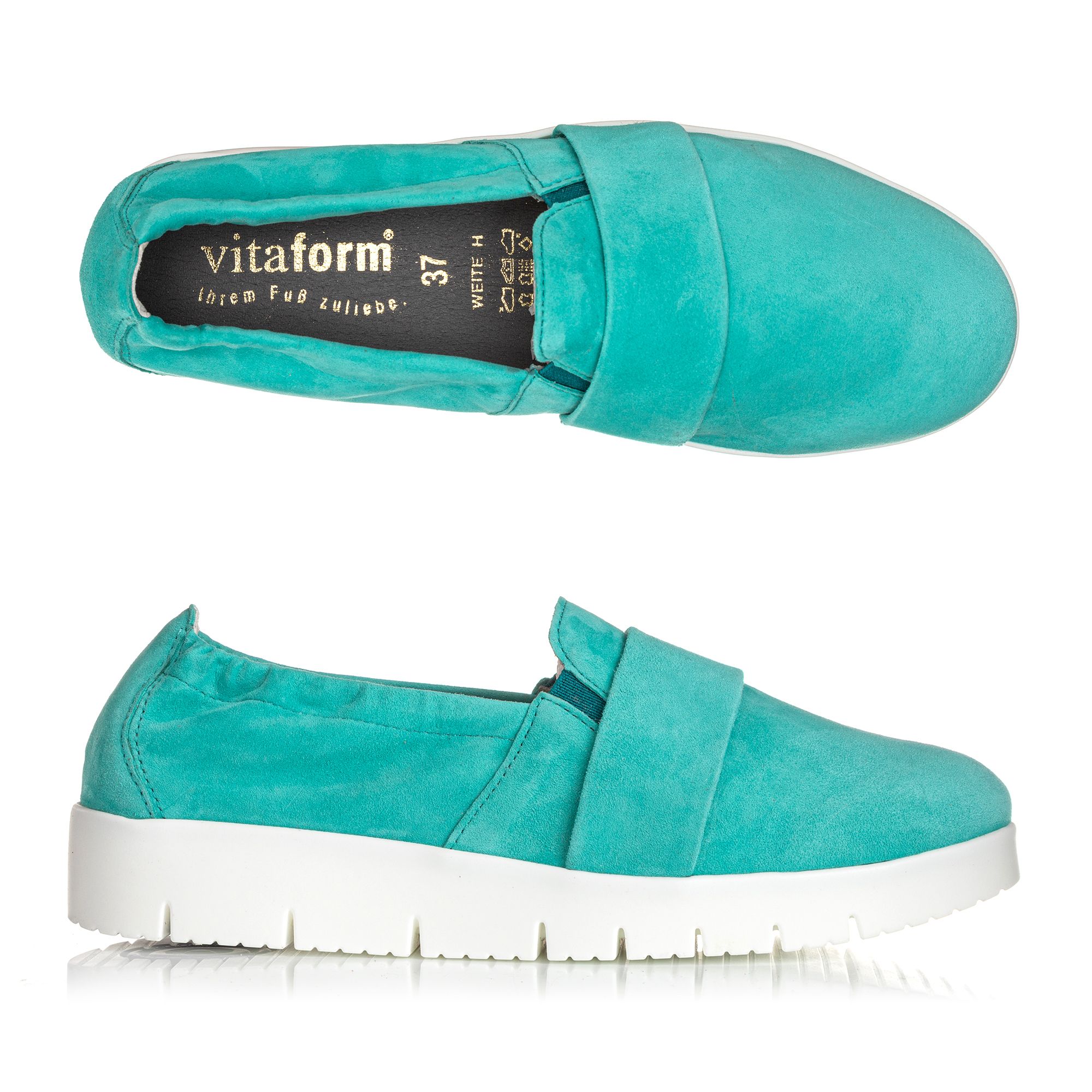 B-Ware VITAFORM Damen-Slipper Samtziegenleder Shock Absorber