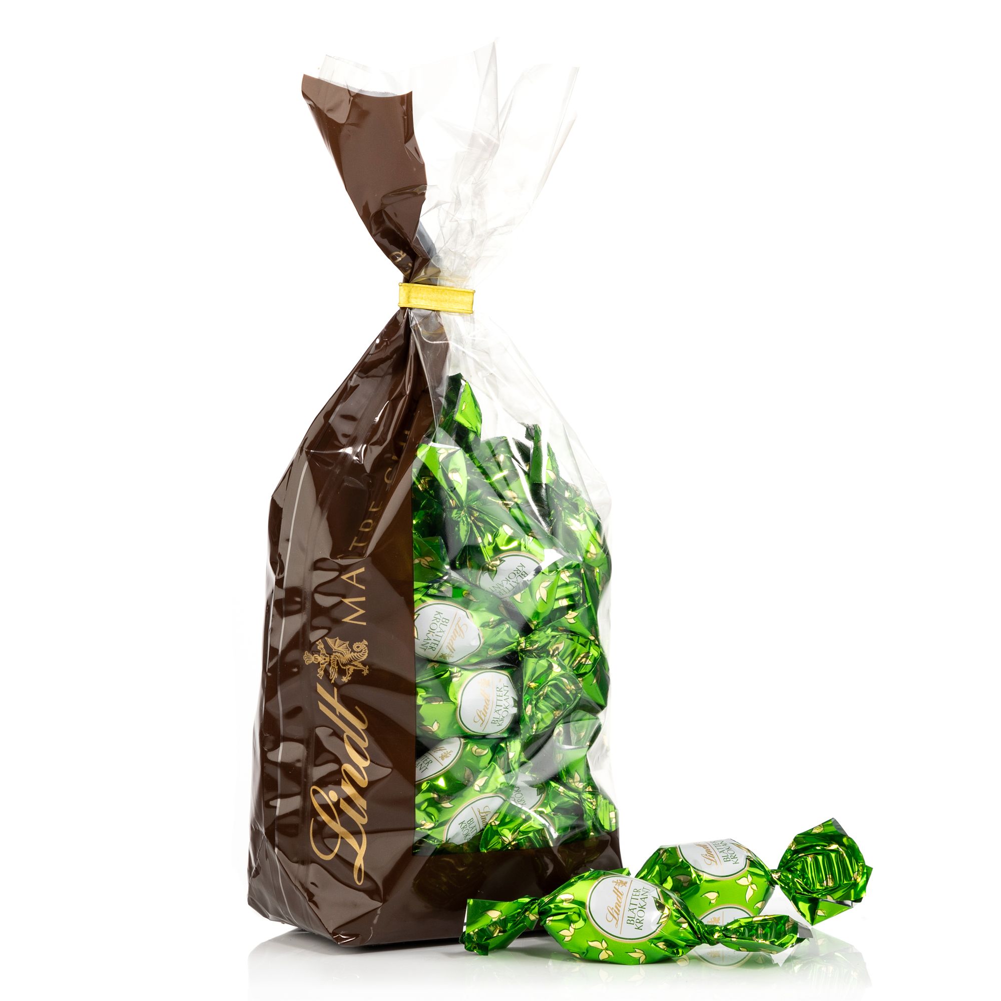 LINDT Gianduja-Haselnuss Milchschokolade mit Blätterkrokant 34 Stück, Inhalt 586g