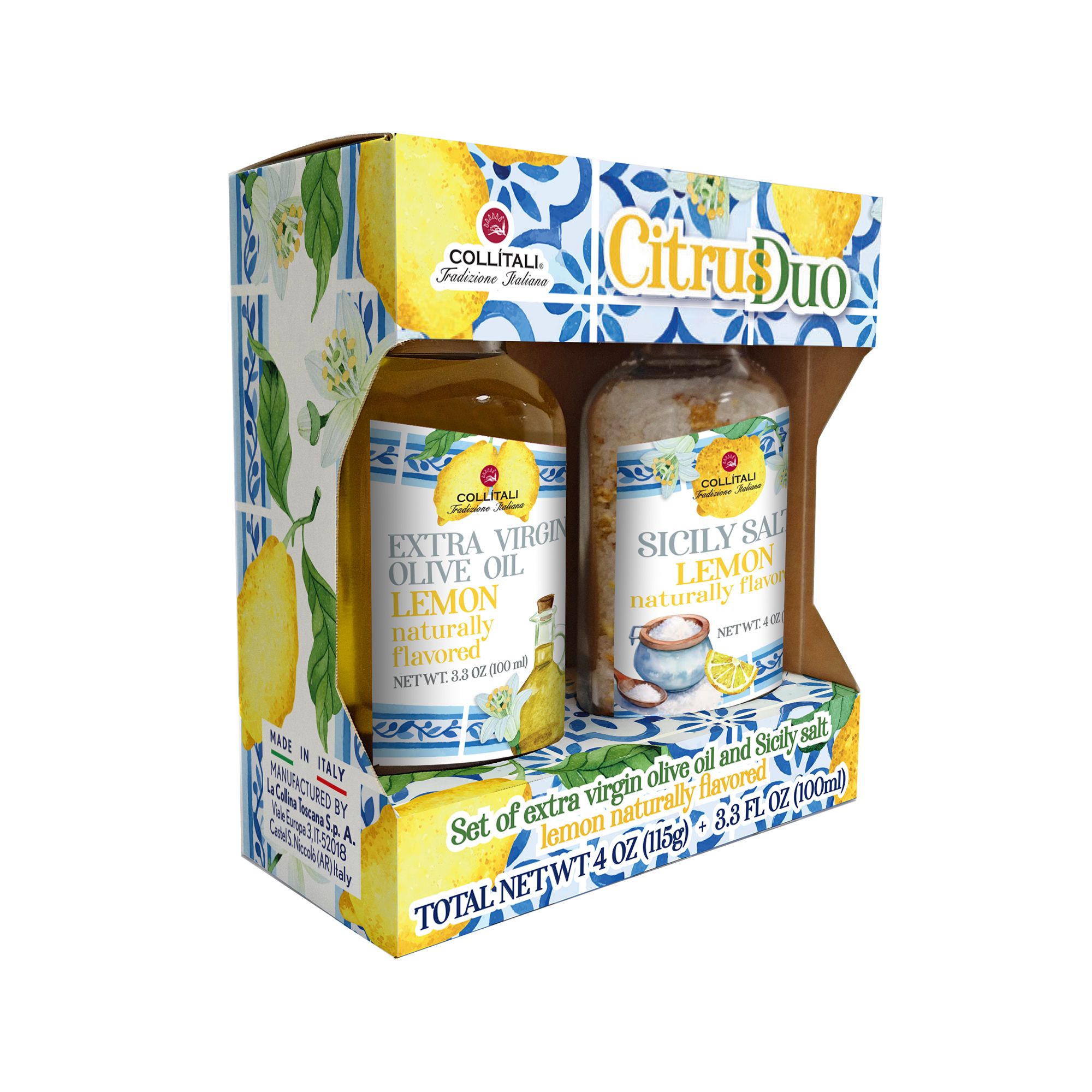 COLLÍTALI® Feinkostset Duo "Zitrus" aus Italien Inhalt 100ml + 115g