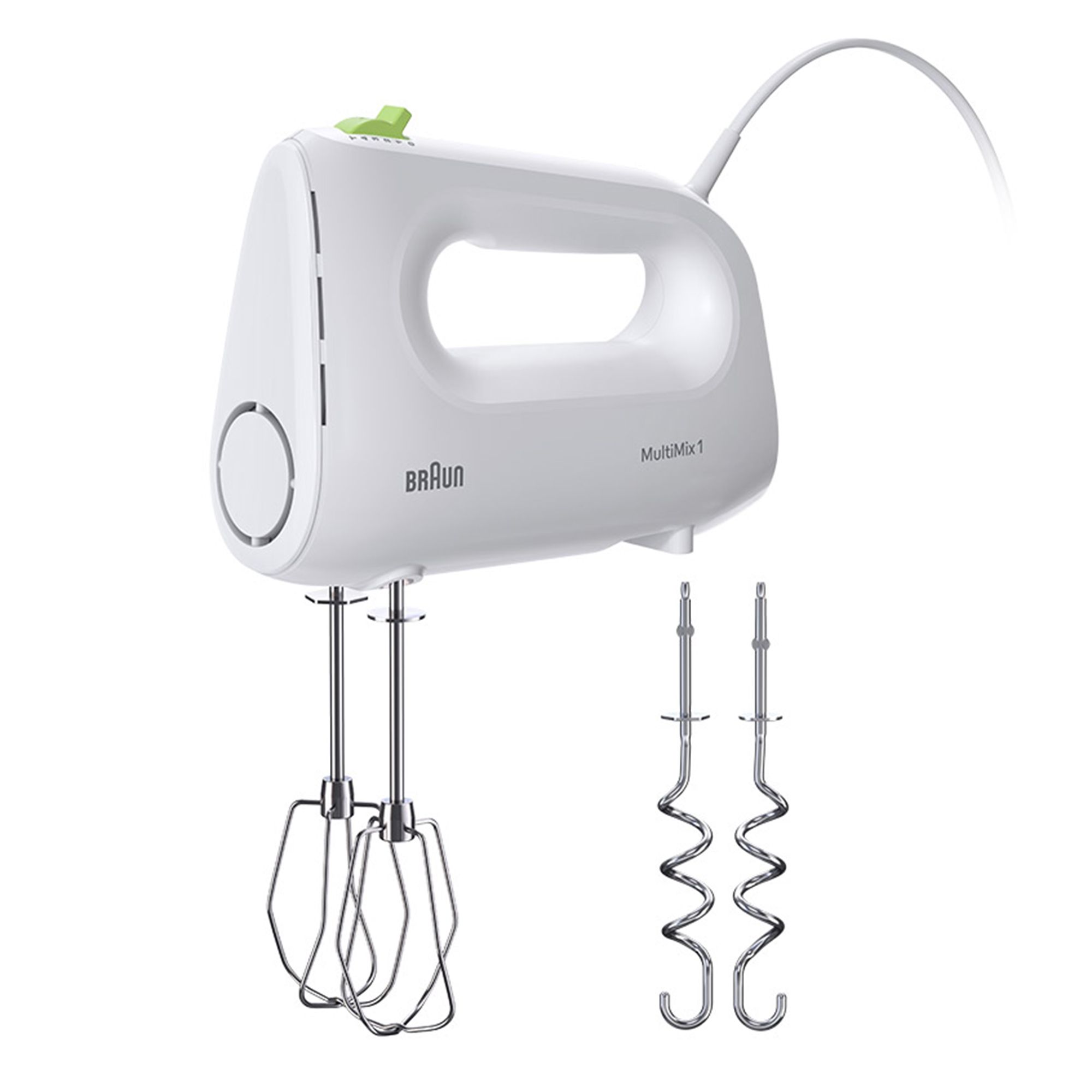 BRAUN HM1110WH Handmixer Multimix 1 4 Geschwindigkeiten Turbo-Funktion