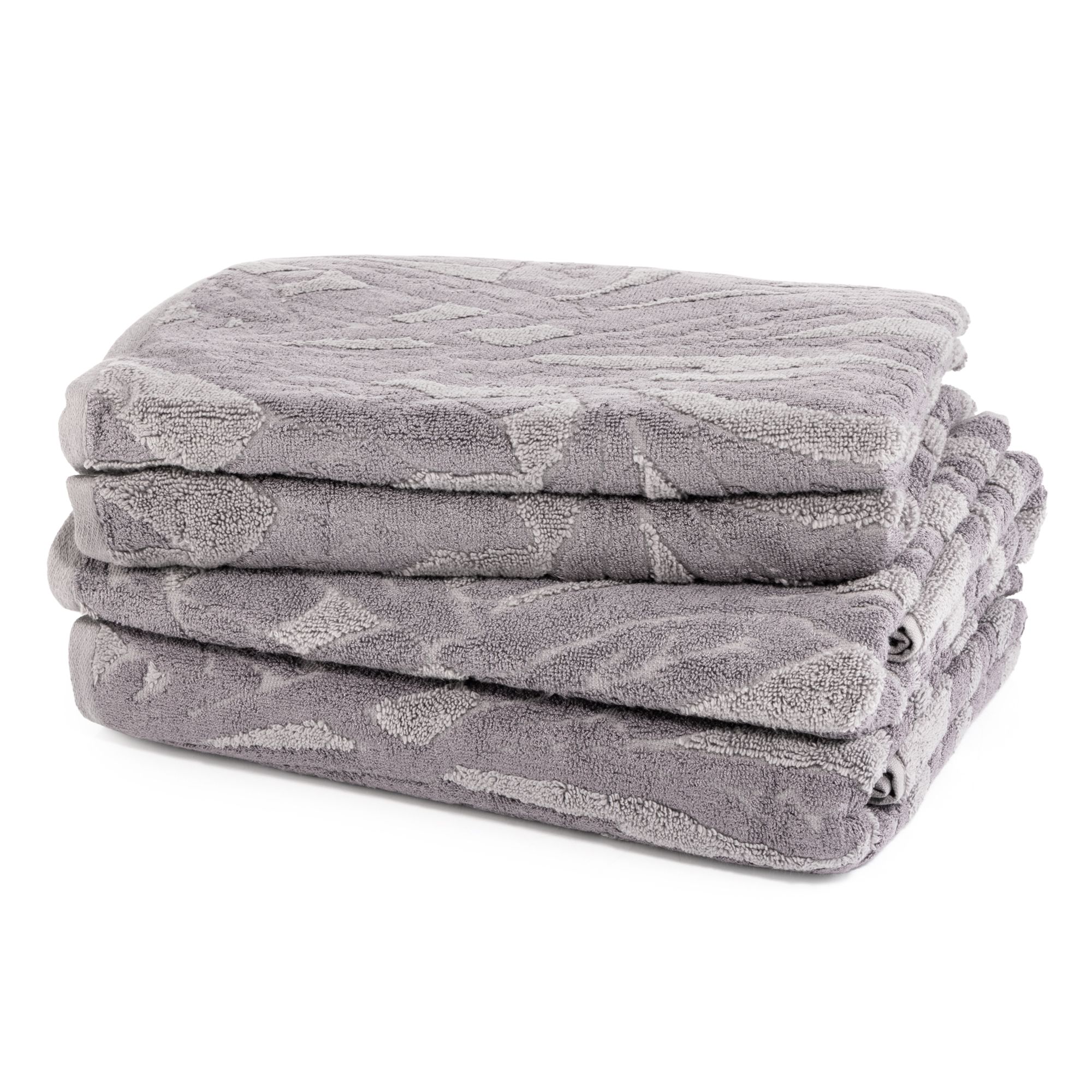 NACHTIGALL Handtuch-Set, 4tlg. Premium Baumwoll-Viskose 50x100cm & 70x140cm