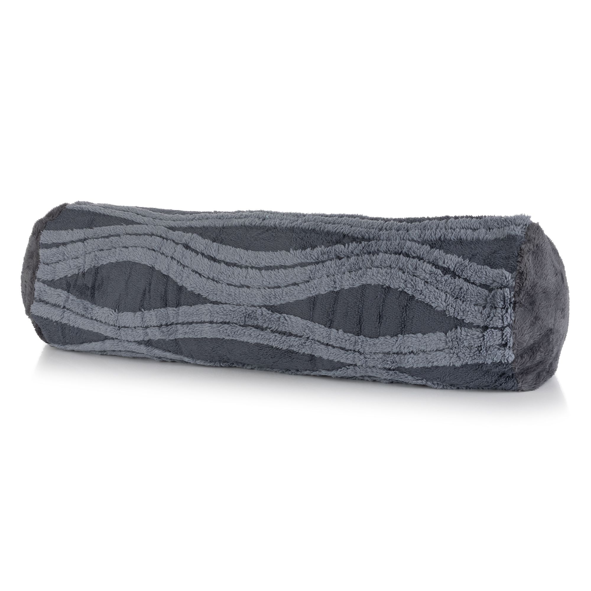 BADIZIO Classic XXL-Nackenrolle Welle Hoch-/Tief-Jacquard gefüllt, ca. 23x70cm