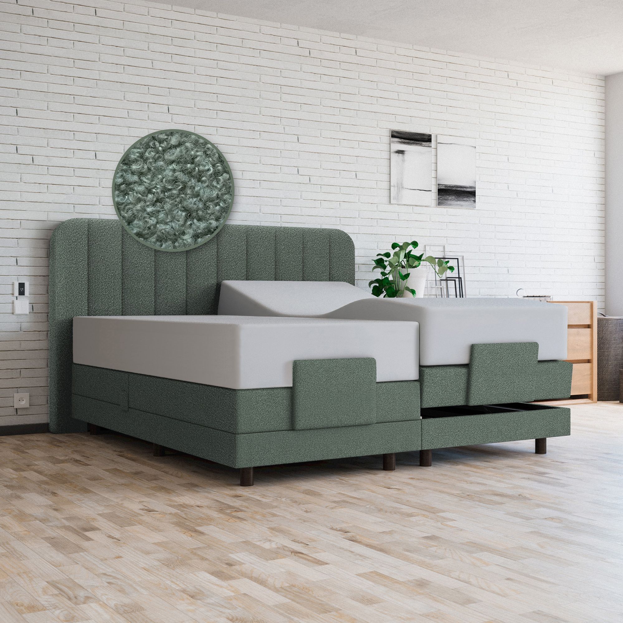 BODYFLEX BOXSPRING Bett HELSINKI inkl.Topper individualisierbar Unterbettbeleuchtung