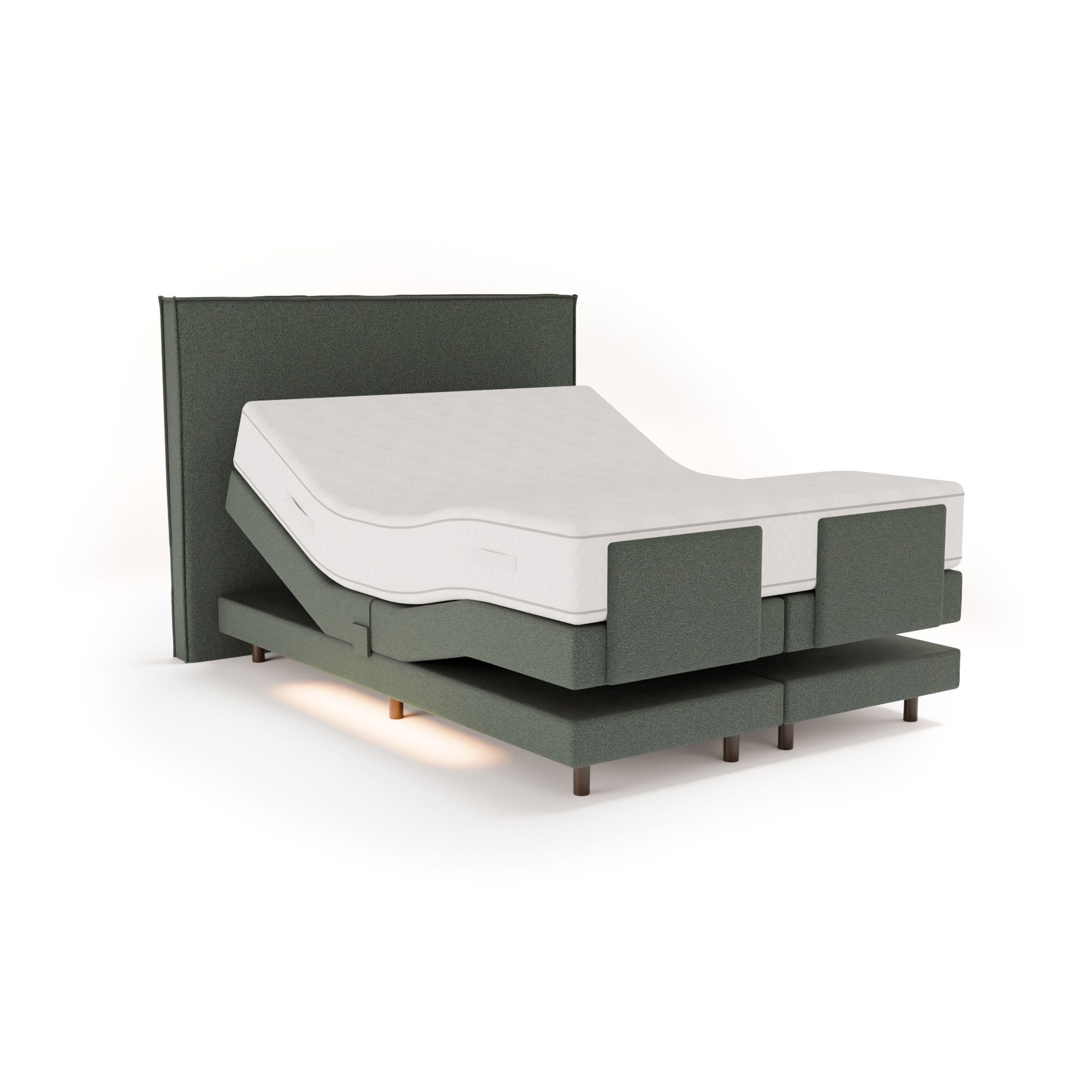 BODYFLEX BOXSPRING Bett HELSINKI inkl.Topper individualisierbar Unterbettbeleuchtung