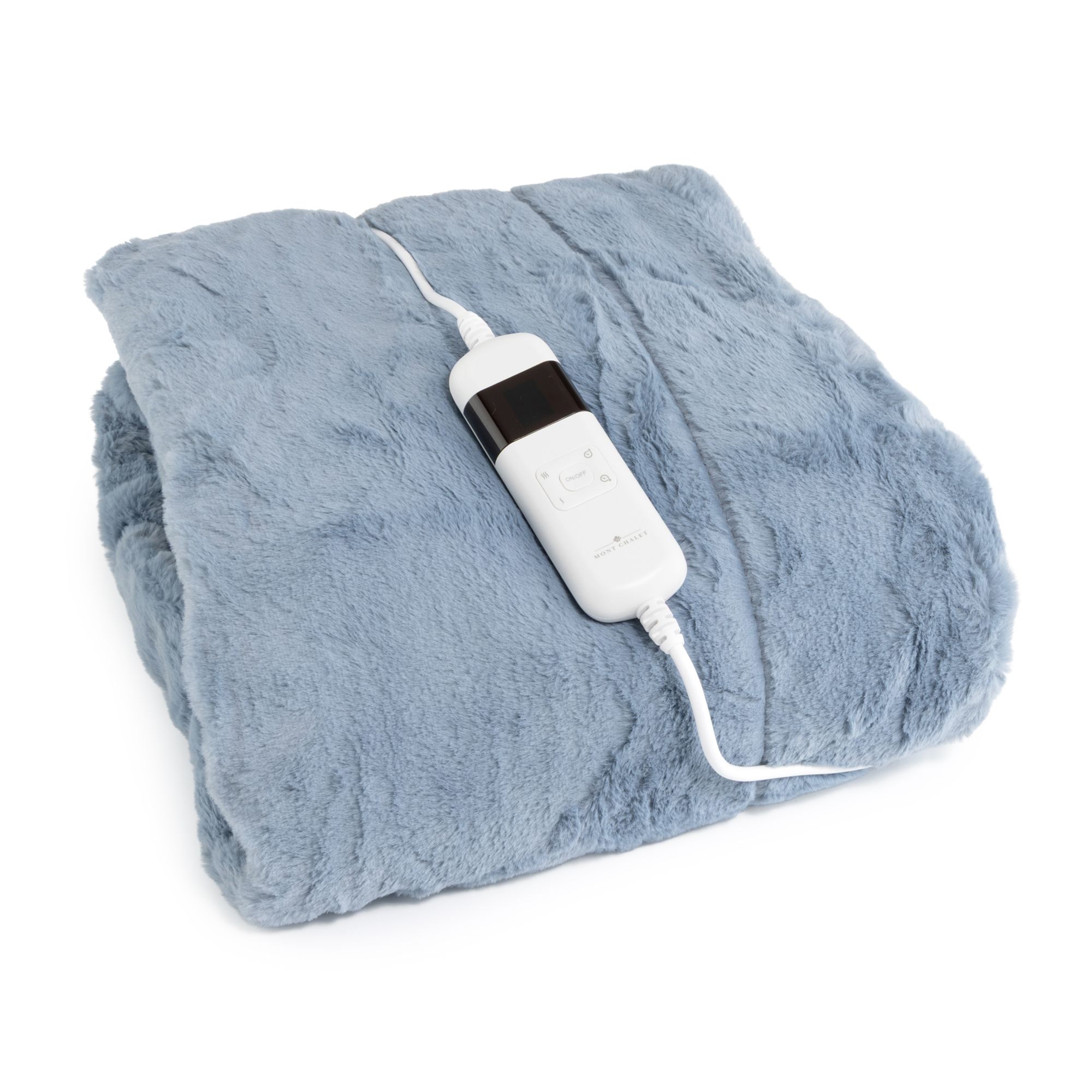 MONT CHALET Heizdecke uni Lammfellimitat Mikrofaser-Abseite waschbar, 130x180cm