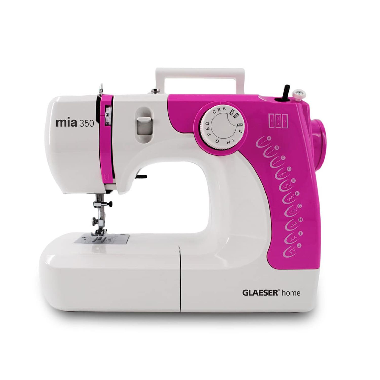 GLAESER Nähmaschine mia350 11 eingebaute Stiche LED-Licht