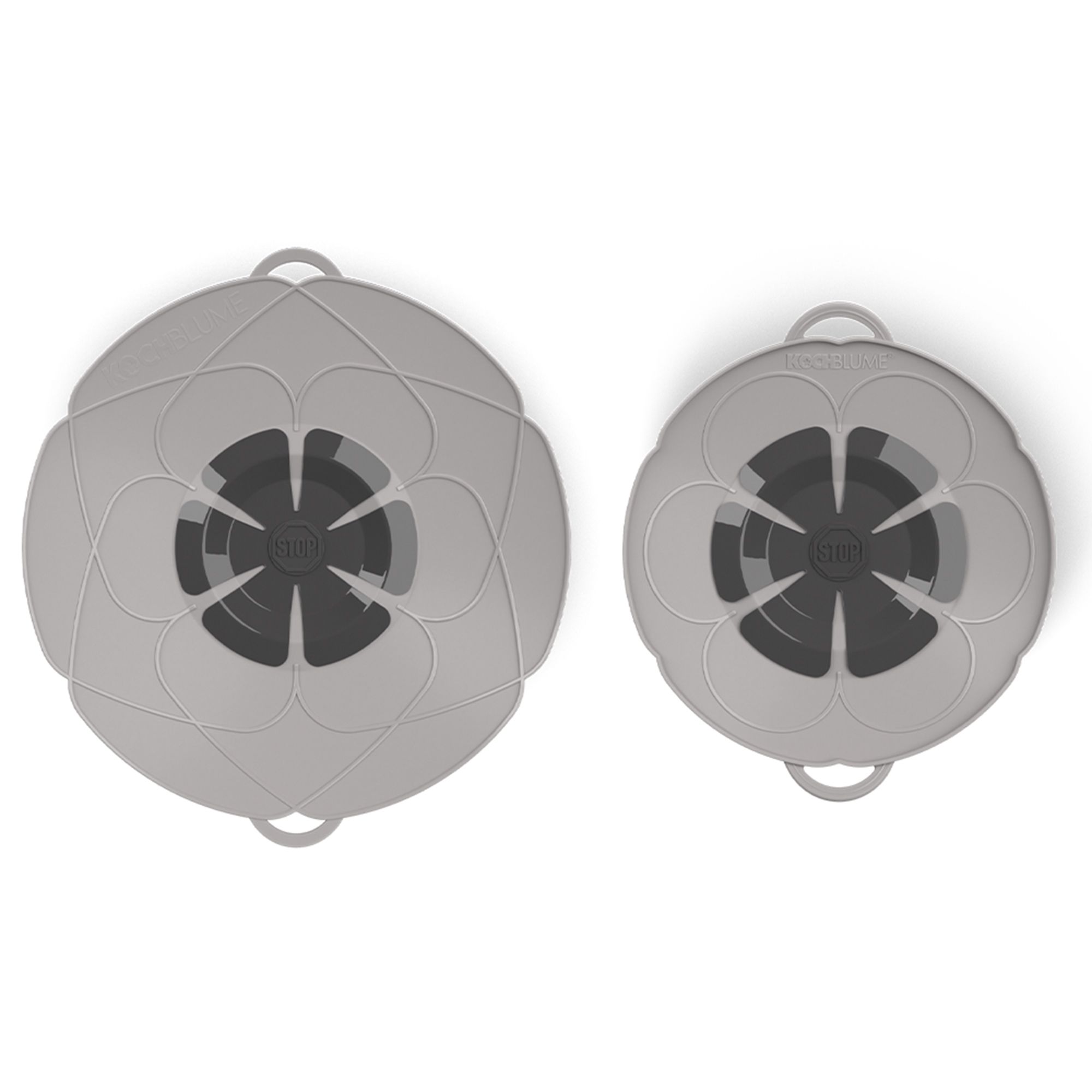 KOCHBLUME® Überkochstopp-Set 1x S, 14-18cm und 1x L, 14-24cm Jubiläums-Edition