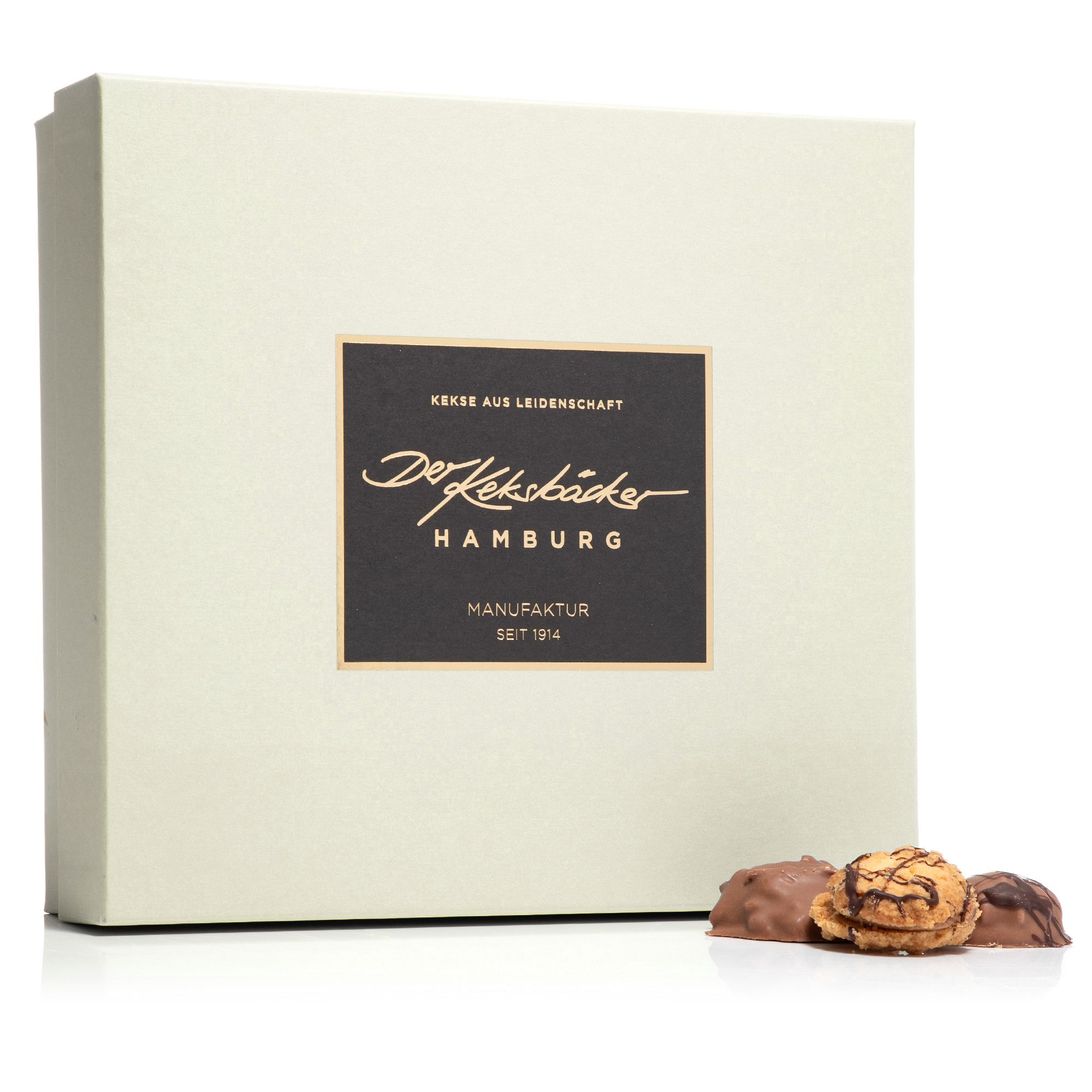 DER KEKSBÄCKER Feines Gebäck Nougat Mischung 4 verschiedene Sorten Inhalt 500g