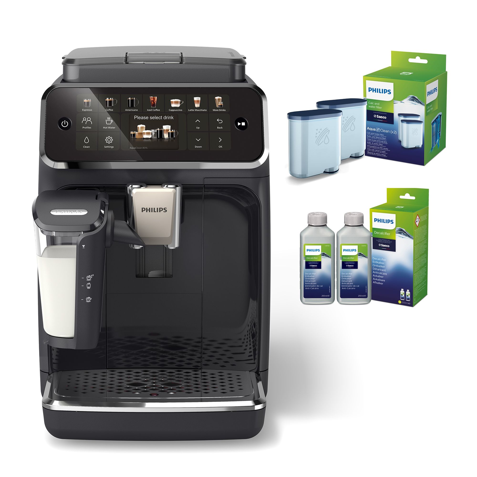 PHILIPS EP4441/50 Kaffeevollautomat Latte Go System inkl. Pflege-Set