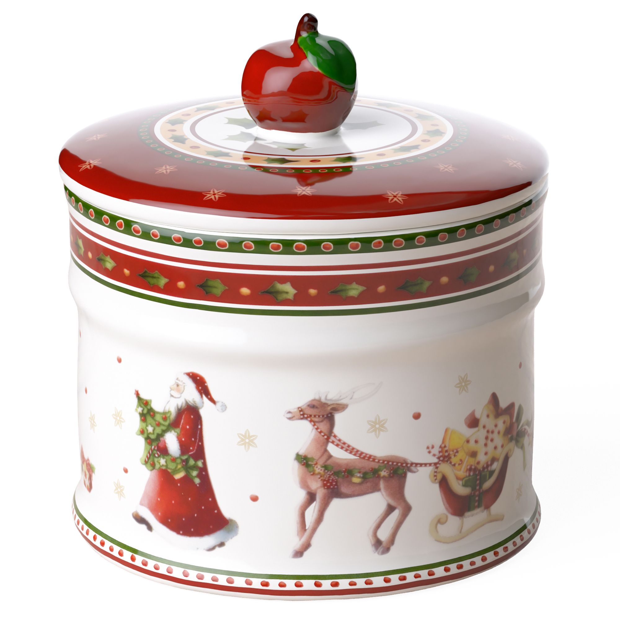 VILLEROY & BOCH Winter Bakery Delight Gebäckdose klein Weihnachts-Edition Premium Porzellan