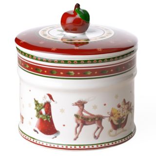 VILLEROY & BOCH Winter Bakery Delight Gebäckdose klein Weihnachts-Edition Premium Porzellan