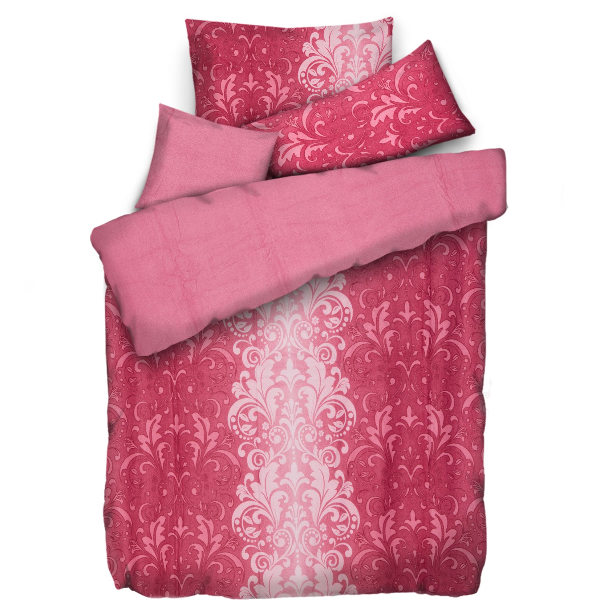 WINTERENGEL Wendebettwäsche Reihe von Ornamenten Mikrofaser Flanell Einzelbett, 4tlg.