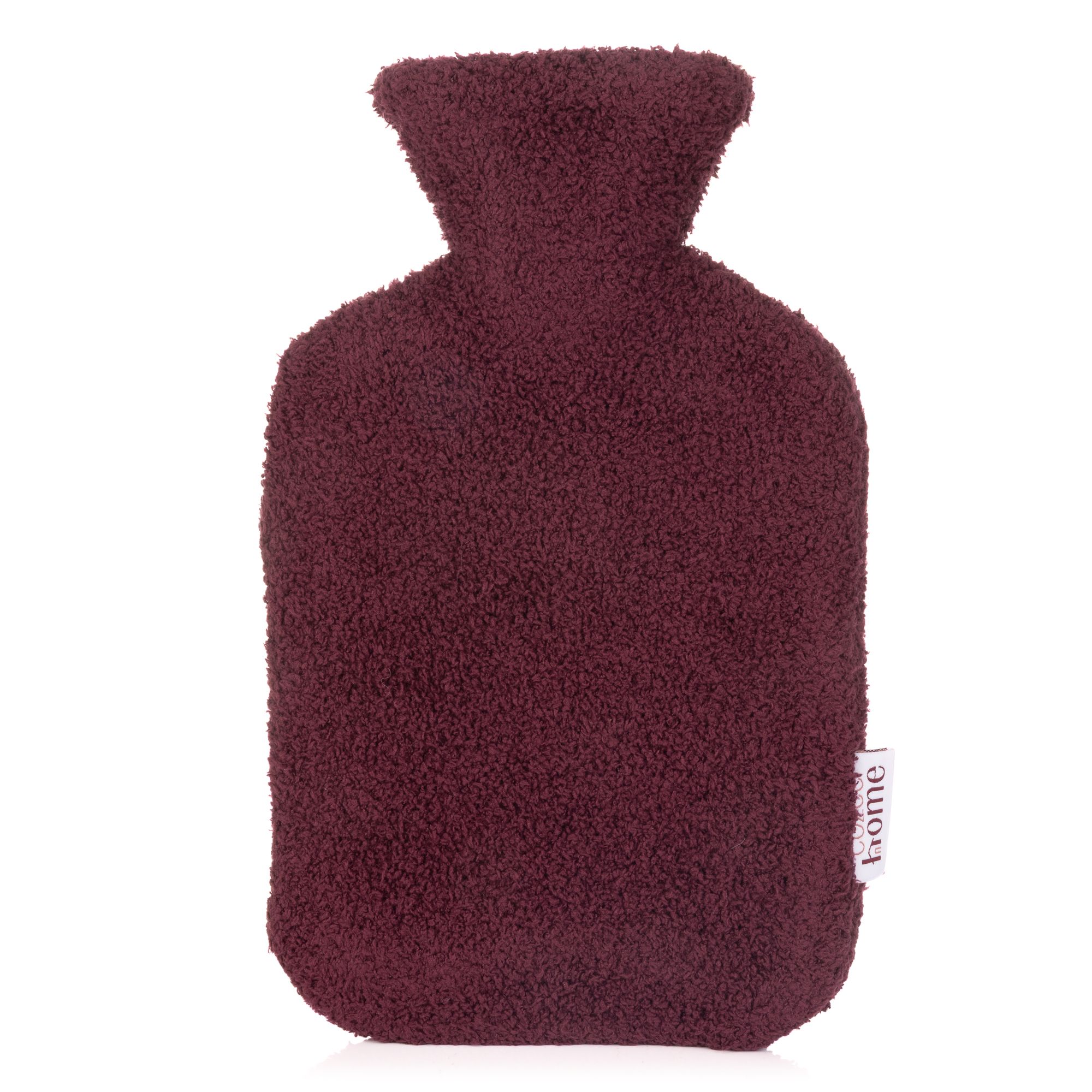 COZEE HOME Wärmflasche uni Jacquard MF Fluffy Bouclé 1,5L , 30cm