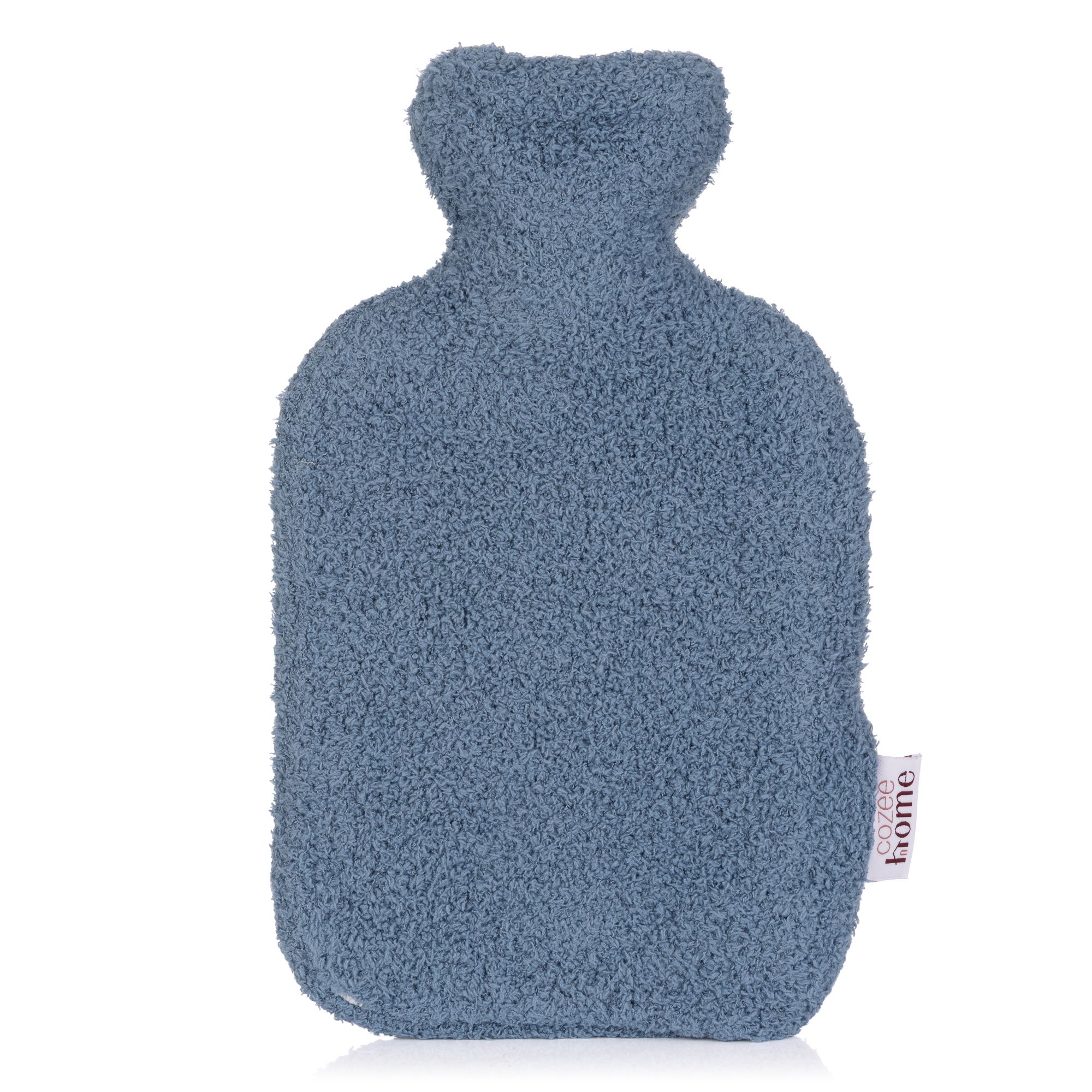 COZEE HOME Wärmflasche uni Jacquard MF Fluffy Bouclé 1,5L , 30cm