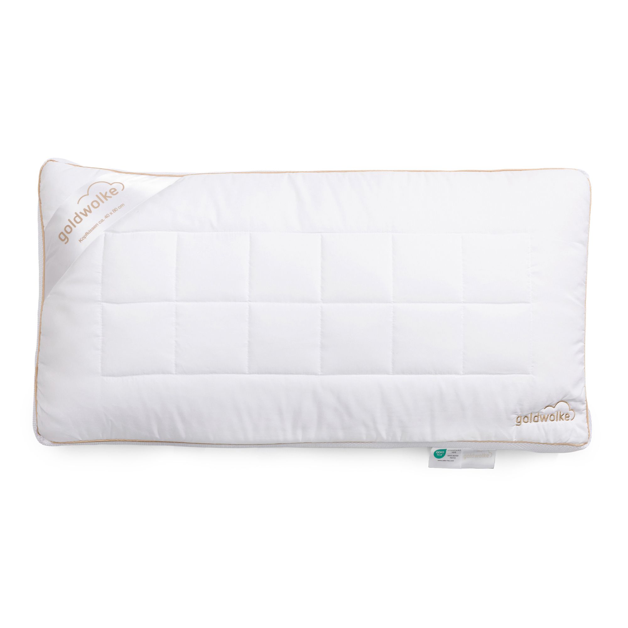 GOLDWOLKE Kissen mit Memory Foam & Füllung für elastische oder größere Bezüge