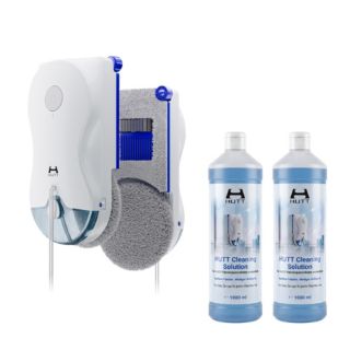 HUTT Fensterroboter Hutt 10 mit Kantenreinigung inkl. 2x 1l Reiniger