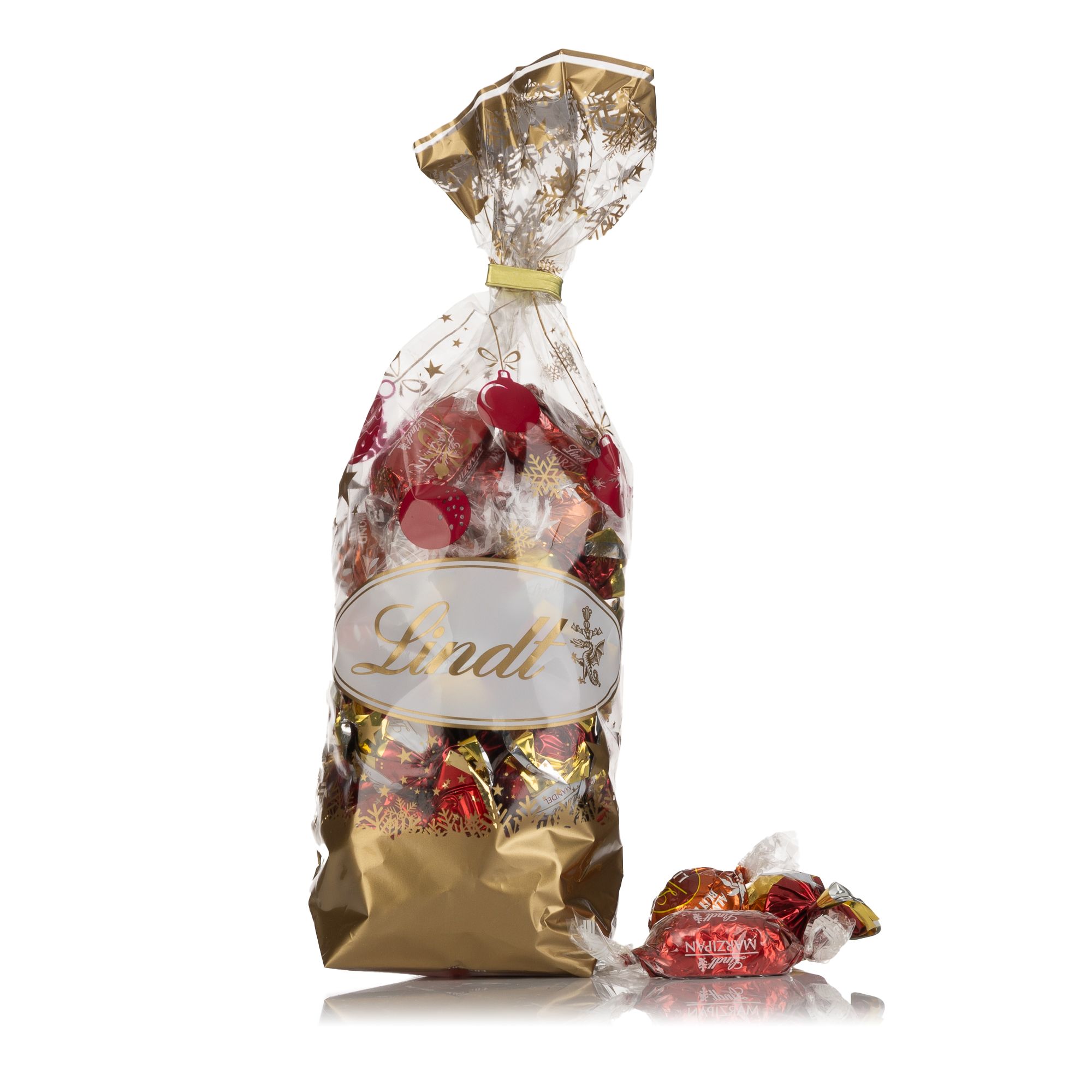 LINDT Marzipan Mandel Quartett, 4 Sorten exklusiv bei QVC Inhalt 499g, 36 Stück