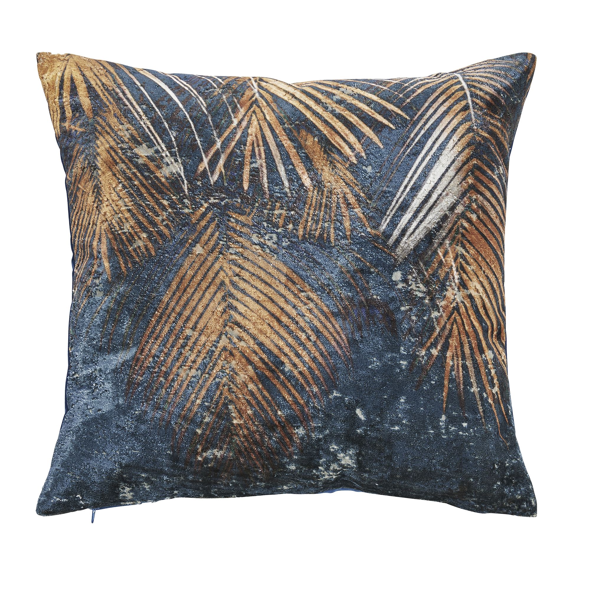 done.® Dekokissenhülle Palmblätter Samt used-look waschbar