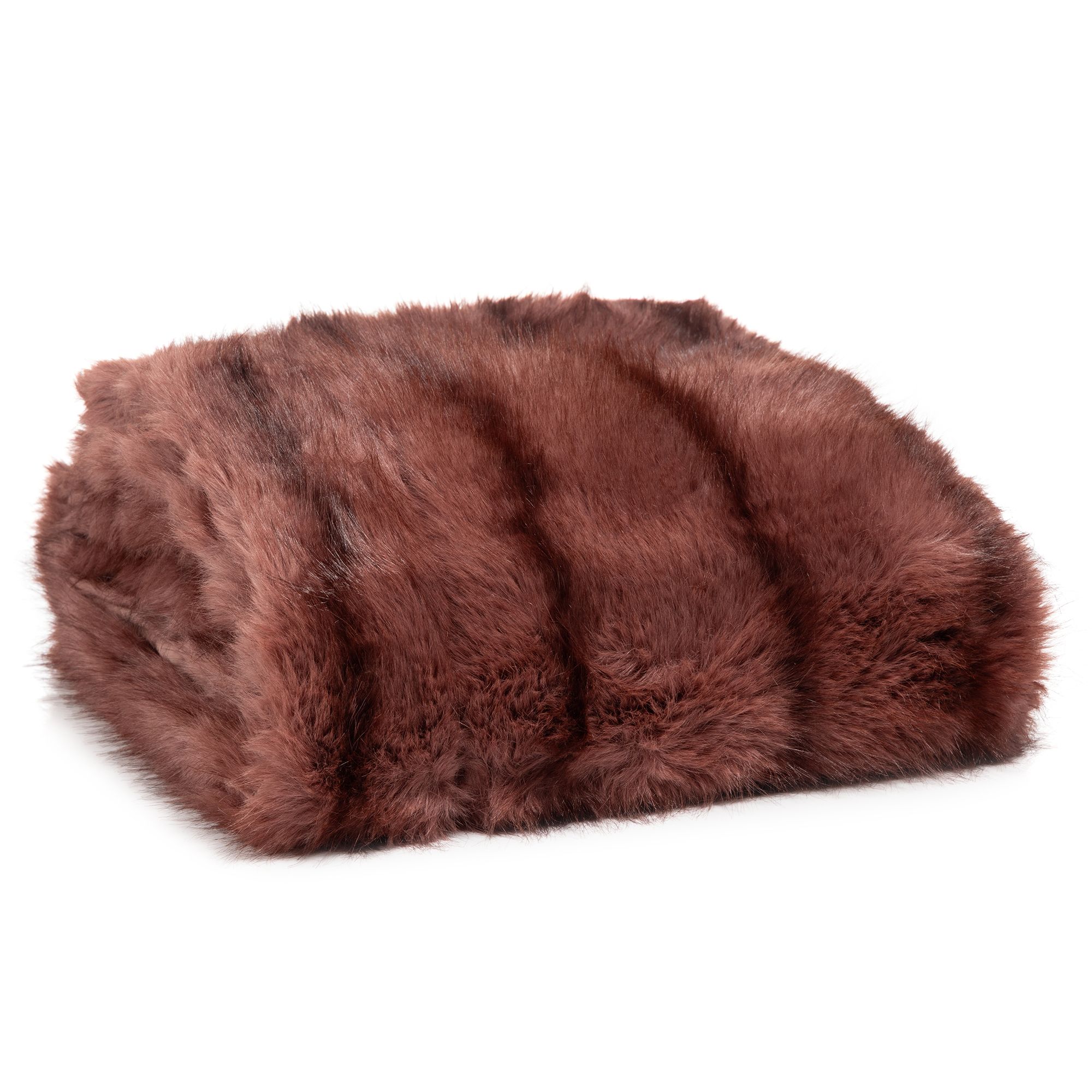MONT CHALET Premium-Plaid Streifen-Webpelz Mikrofaser-Rückseite waschbar, 150x200cm