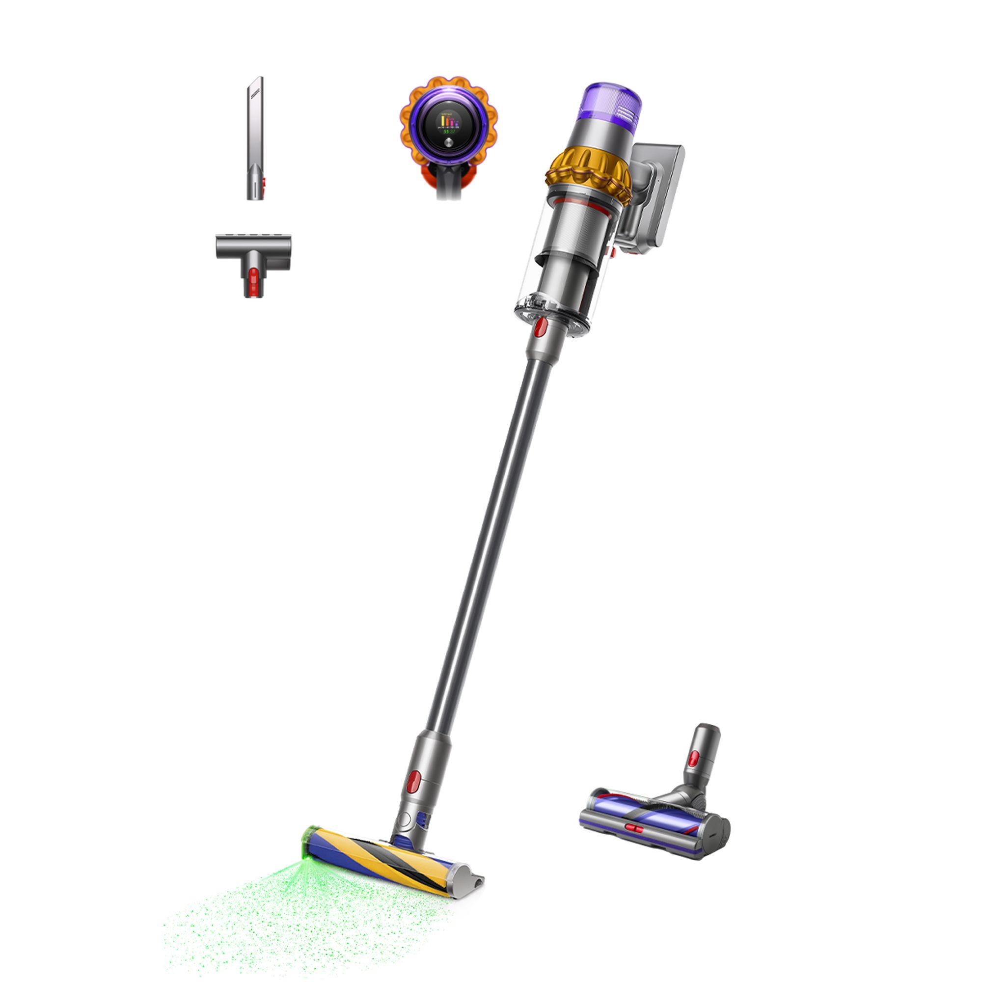 DYSON Akku-Staubsauger V15 Detect Absolute 3 Reinigungsmodi 60 min Laufzeit