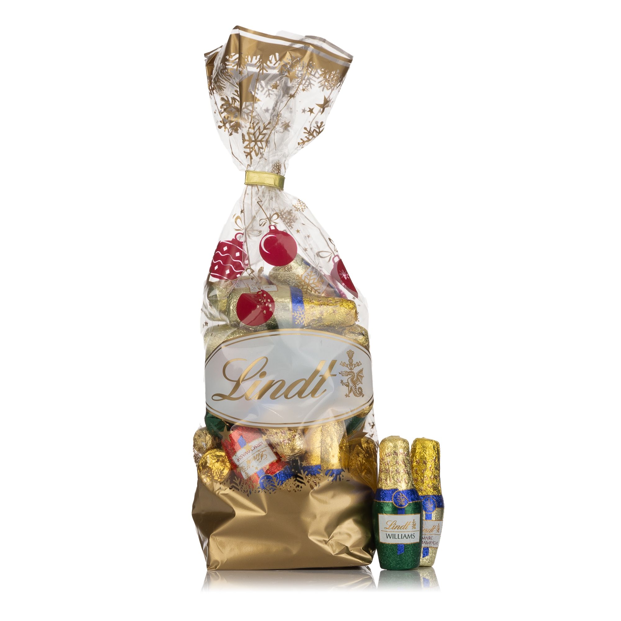 LINDT Edle Fläschen mit Alkohol, 5 Sorten exklusiv bei QVC Inhalt 553g, 25 Stück