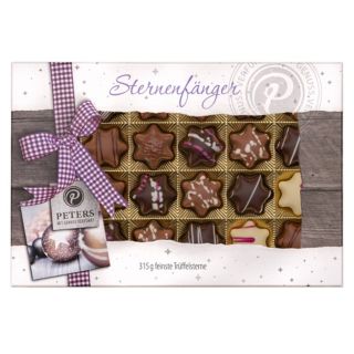 PETERS Trüffelstern-Mischung Pralinen 6 versch. Sorten Inhalt 315g, 24 Stk.