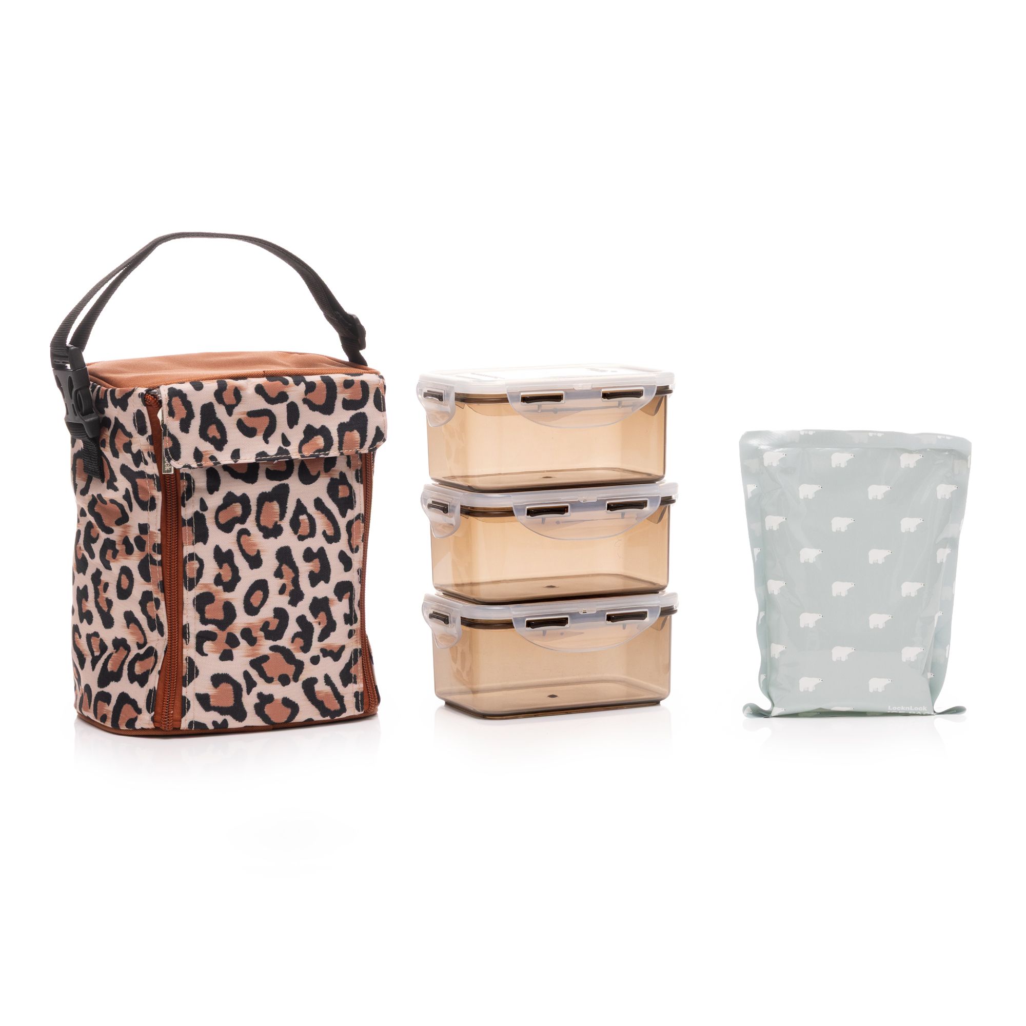LocknLock 3 Frischhaltedosen je 600ml inkl. Kühltasche & Kühlpack