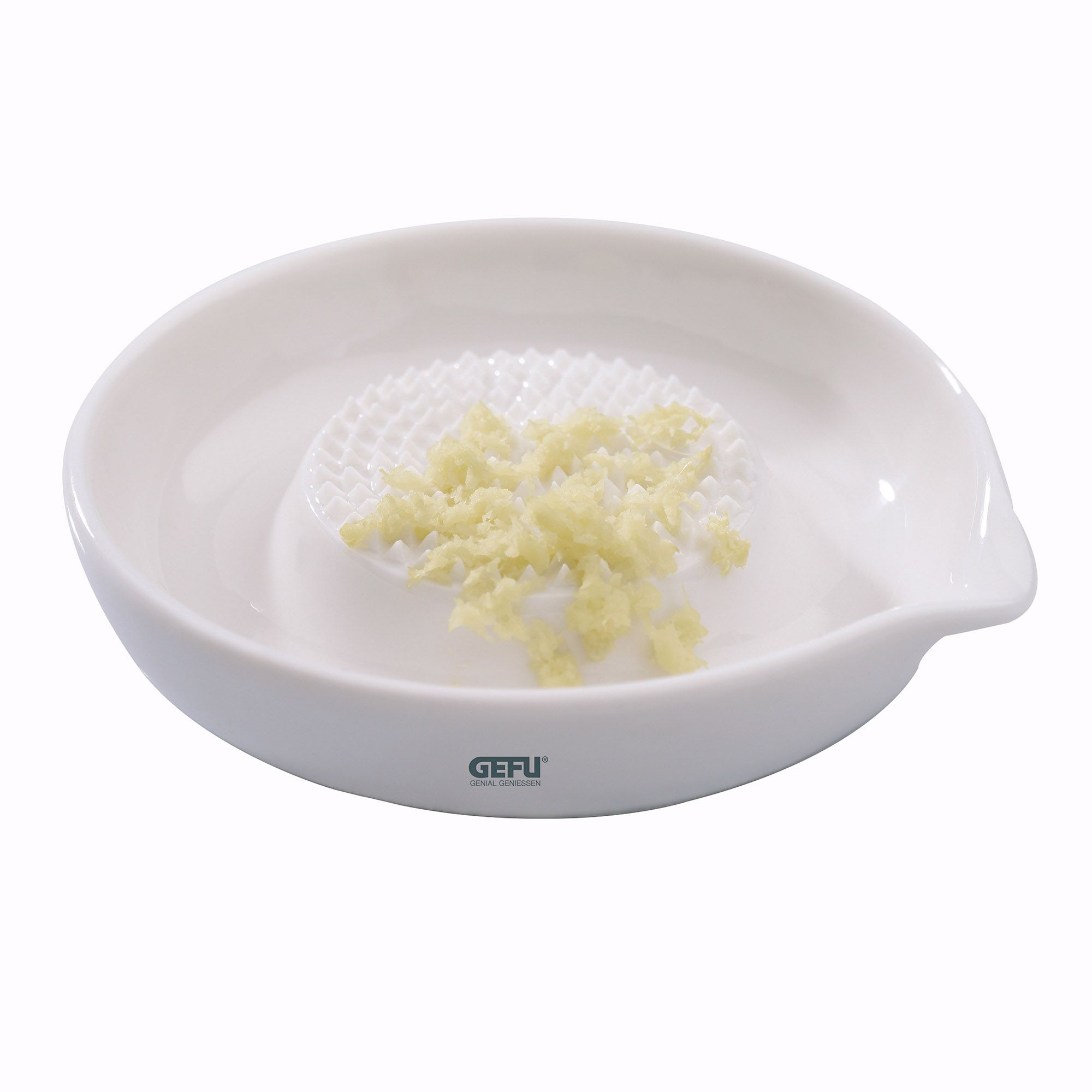 GEFU® Ingwerreibe PURO mit Silikonrand und aus japanischer Keramik