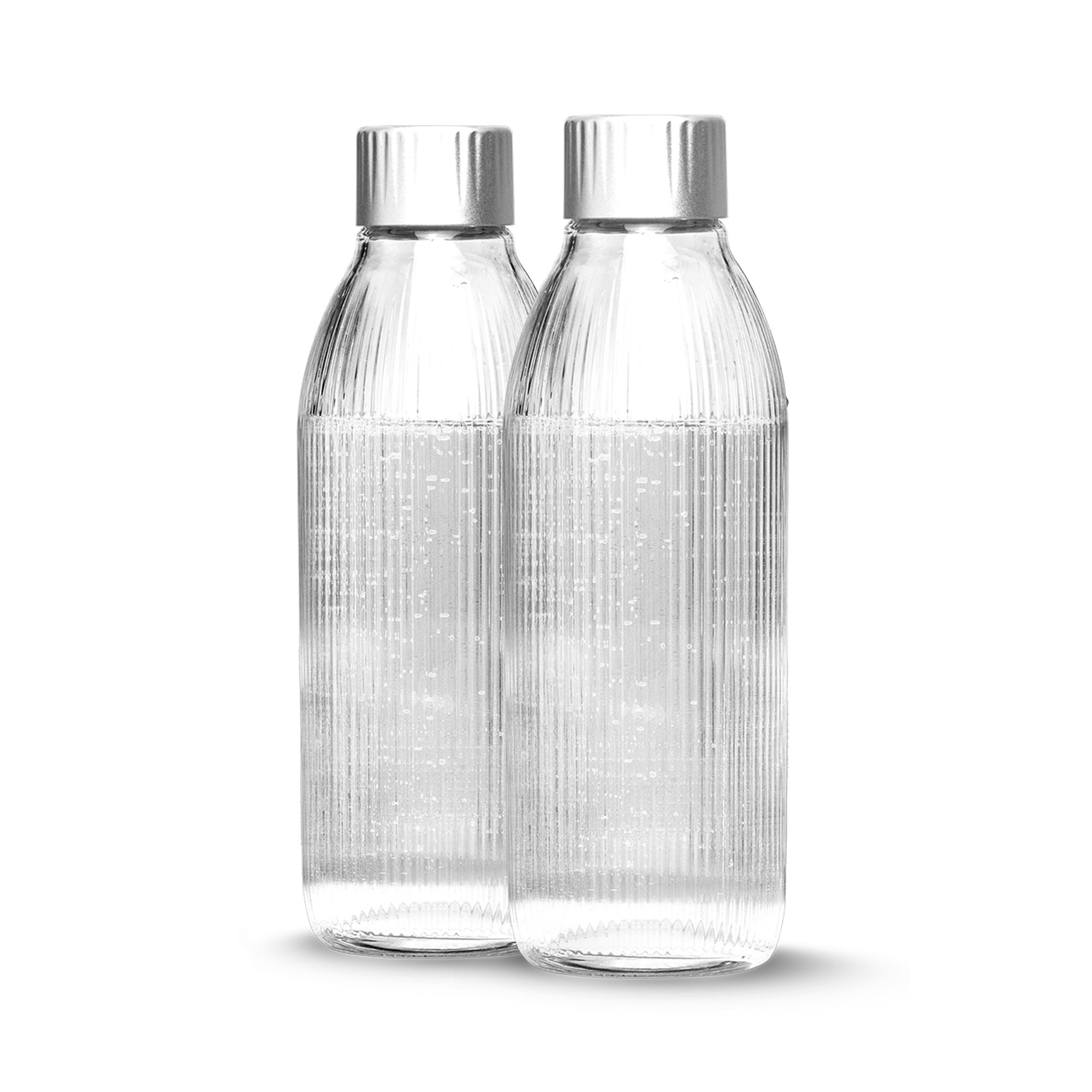 MYSODA Glasflaschen-Set 1L Fassungsvermögen 2tlg.