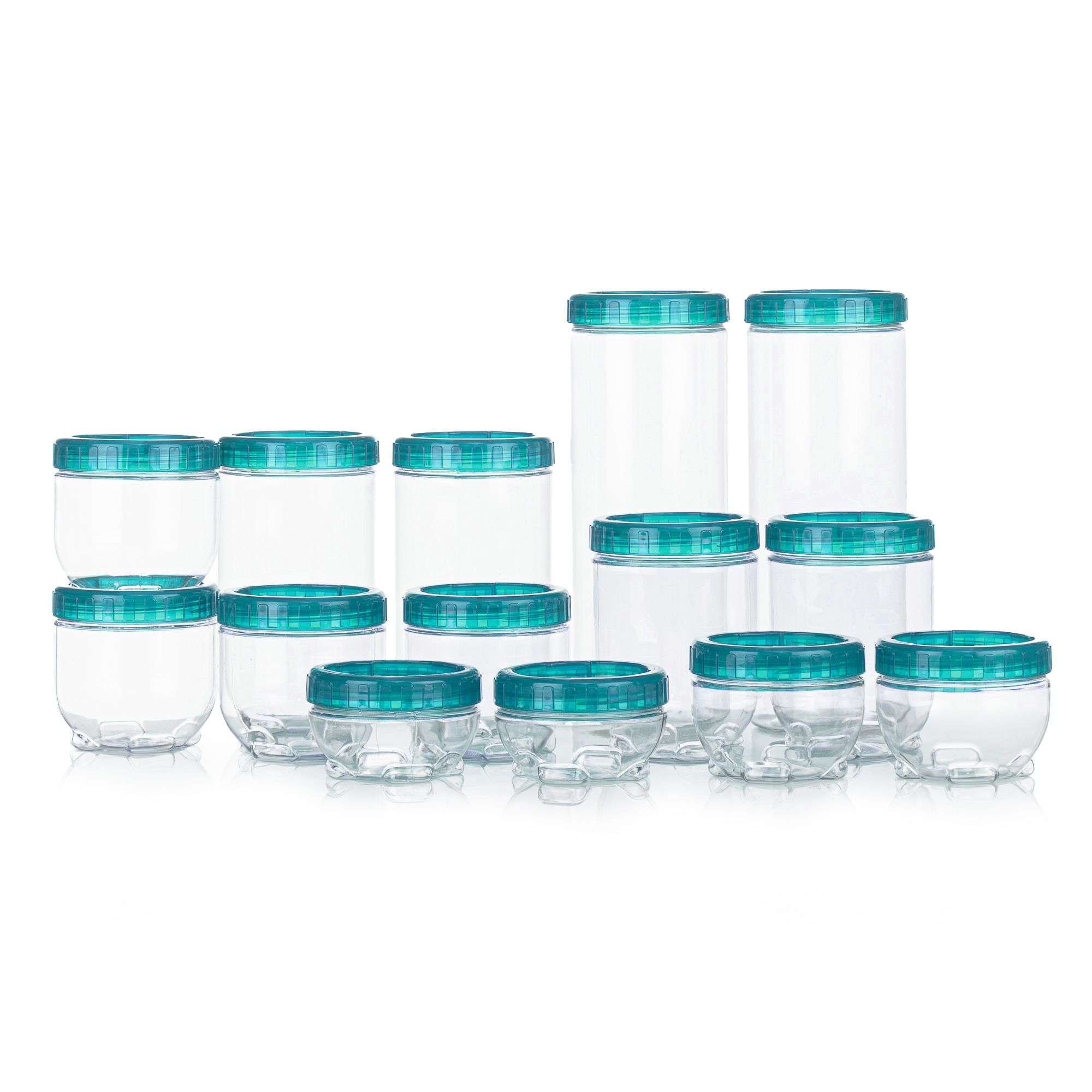 LocknLock 14 Vorratsdosen Interlock 180ml-1,6L Gesamtvolumen 9,56L