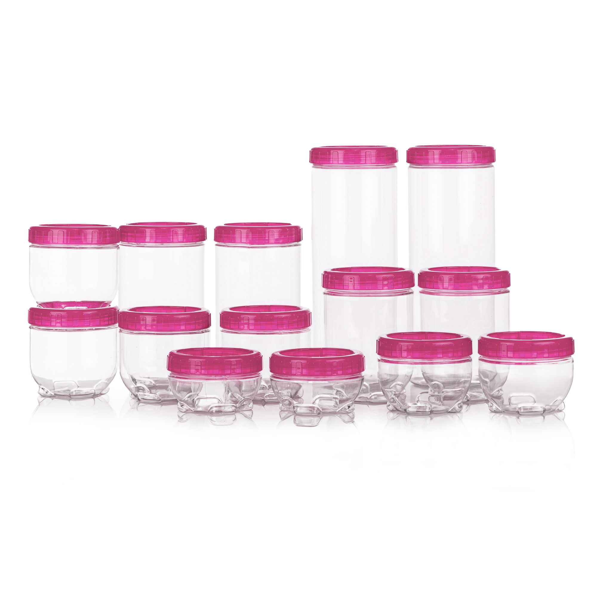 LocknLock 14 Vorratsdosen Interlock 180ml-1,6L Gesamtvolumen 9,56L
