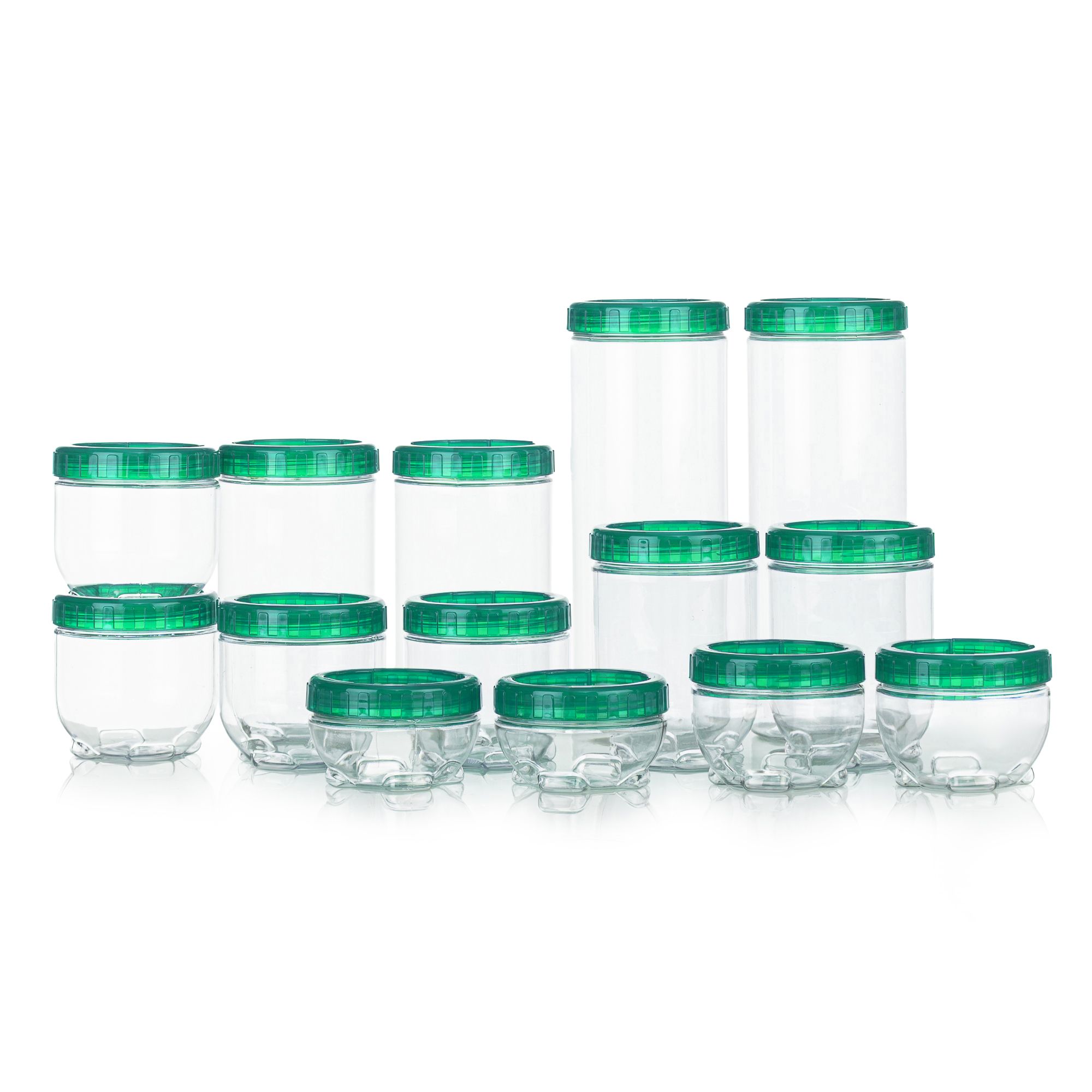 LocknLock 14 Vorratsdosen Interlock 180ml-1,6L Gesamtvolumen 9,56L