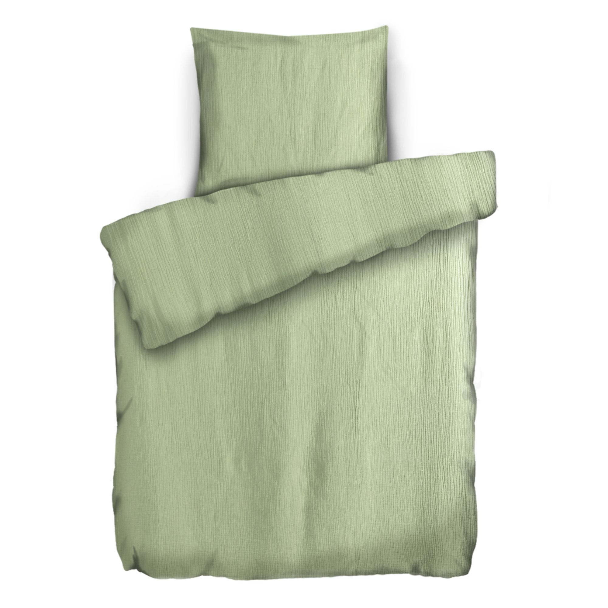 NACHTIGALL Bettwäsche uni Baumwoll Musselin Einzelbett, 2tlg.