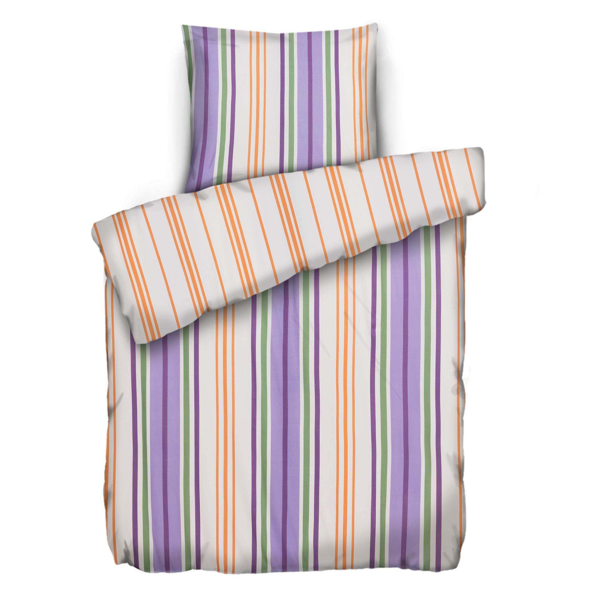 JERYMOOD extra soft Wendebettwäsche Streifen Mikrofaser Jersey Einzelbett, 2tlg.