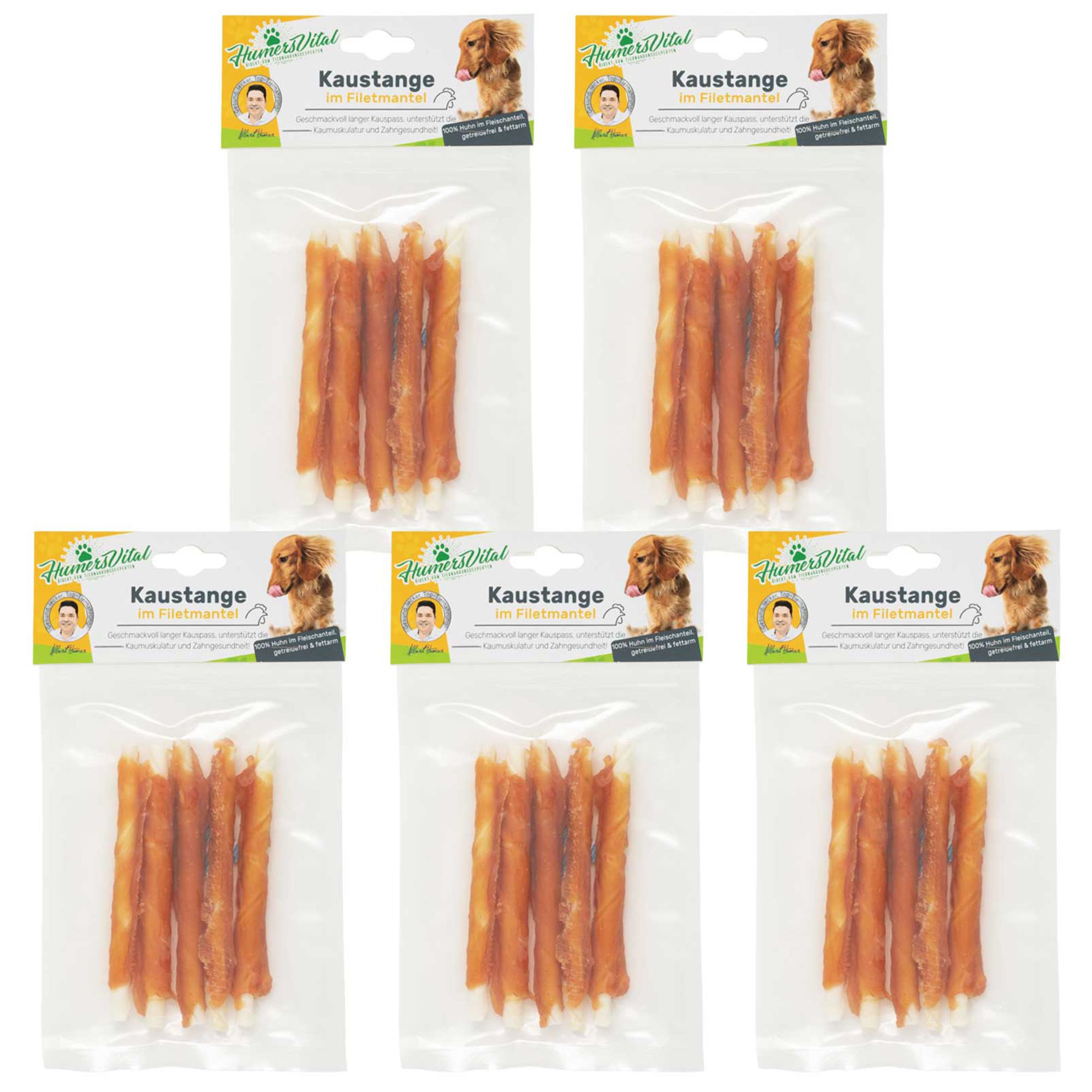 HumersVital® Kaustangen im Filetmantel für Hunde 5x70g Beutel