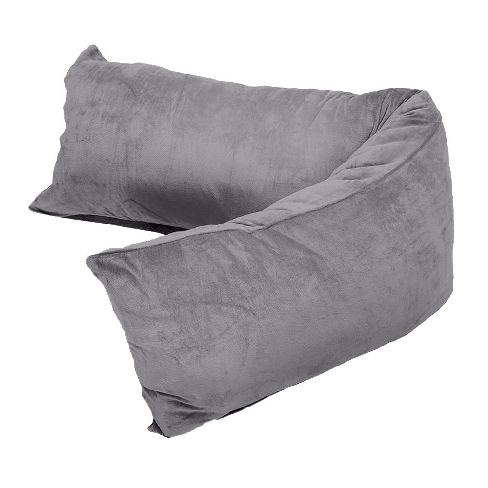 MONT CHALET Seitenschläferkissen- Bezug Mikrofaser Chinchilla uni, ca. 40x140cm