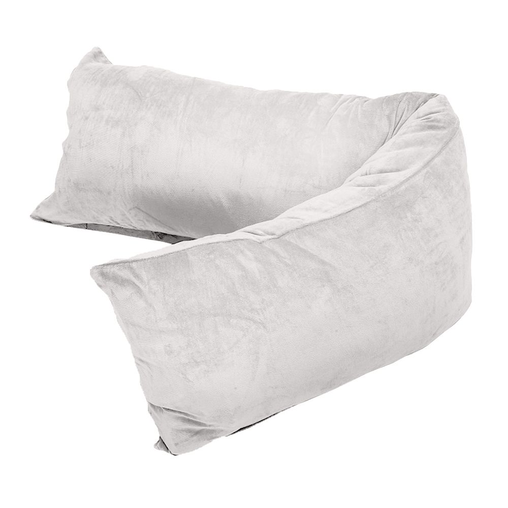 MONT CHALET Seitenschläferkissen- Bezug Mikrofaser Chinchilla uni, ca. 40x140cm