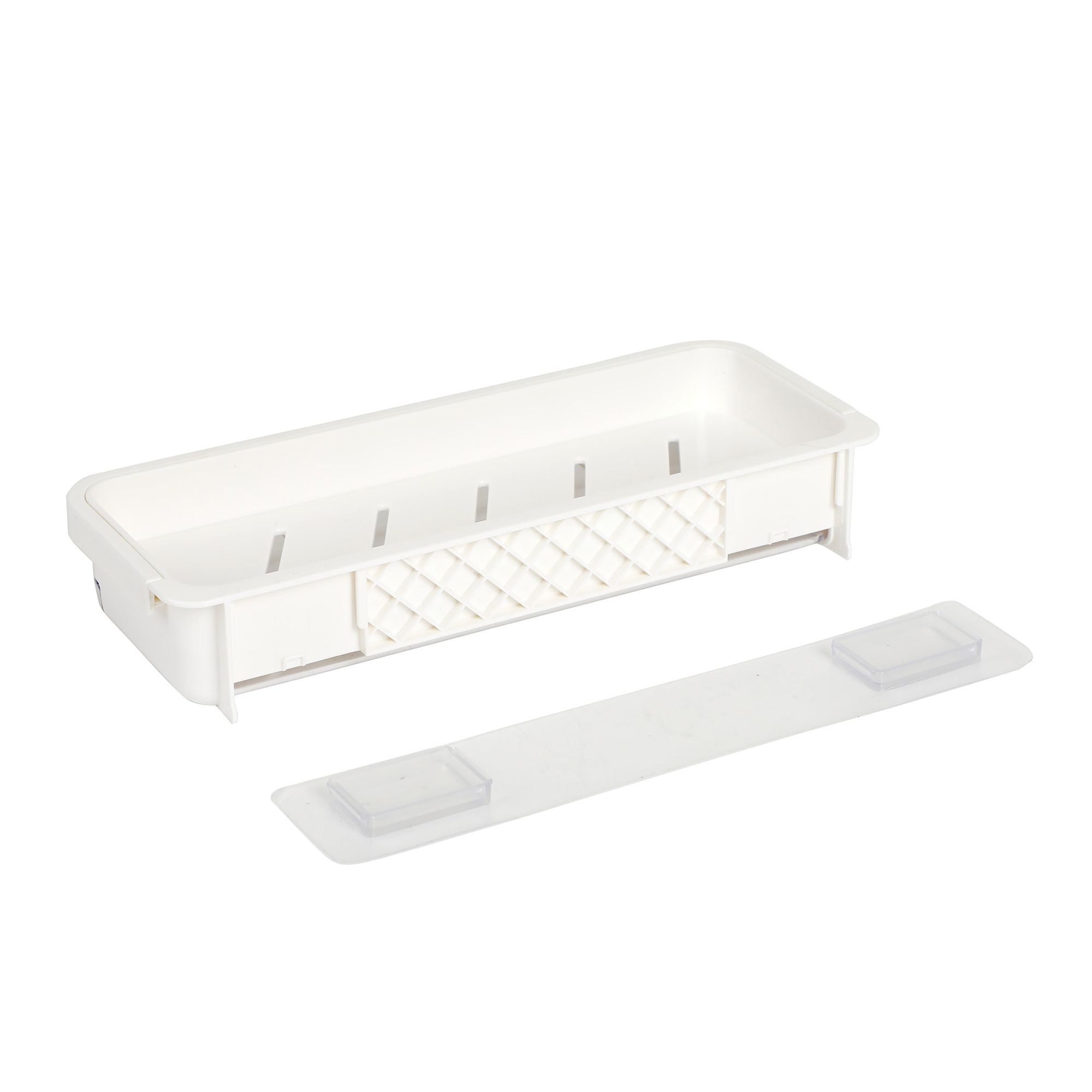 AQURAT Spülbecken-Organizer mit Tuchstange & integrierter Abtropf- schale, 2 Stück