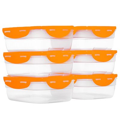 LocknLock 6 Frischhaltedosen mit Metallic-Deckel stapelbar je 1,2L Volumen