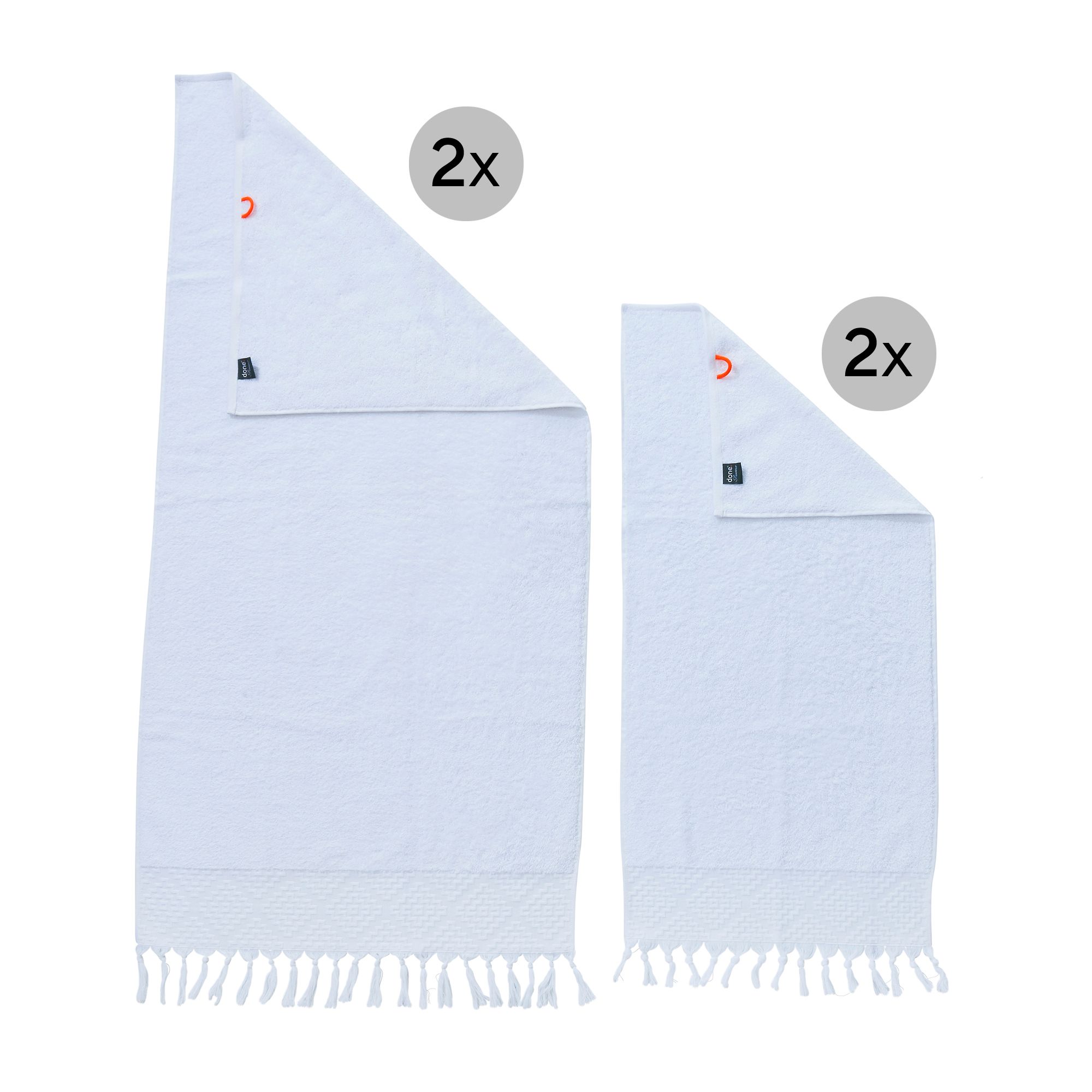 done.® 4tlg. Handtuch-Set PROVENCE BOHÈME 100% Baumwolle 50x100cm & 70x140cm